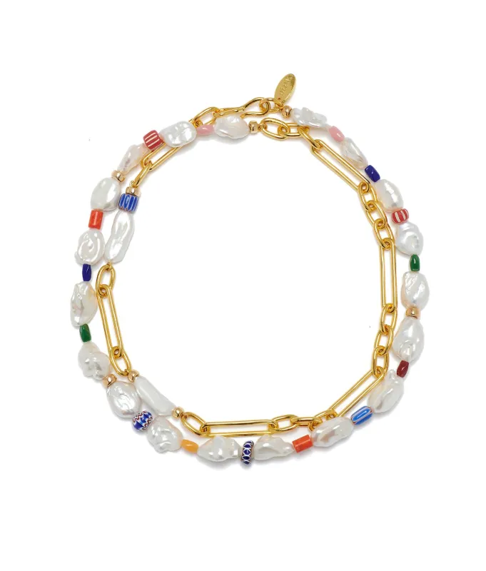 Daydream Necklace in Pearl made by Lizzie Fortunato