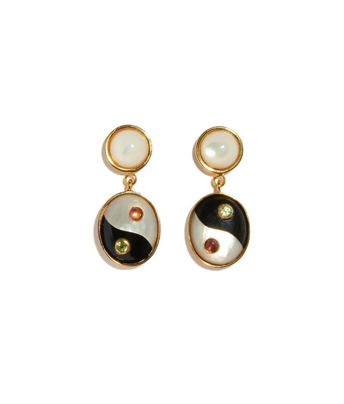 Yin Yang Earrings sold by Lizzie Fortunato