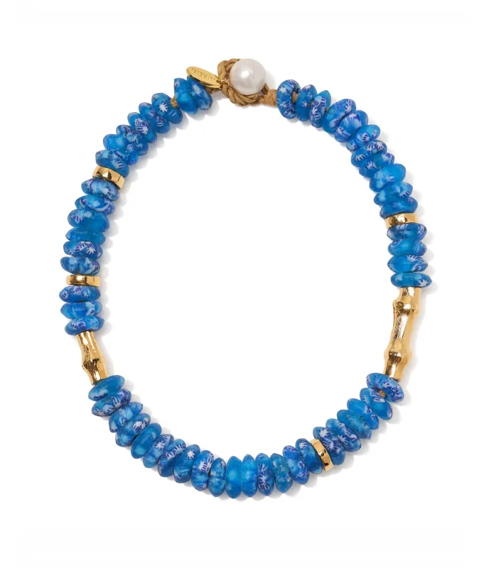 Toga Beach Necklace in Ultramarine sold by Lizzie Fortunato