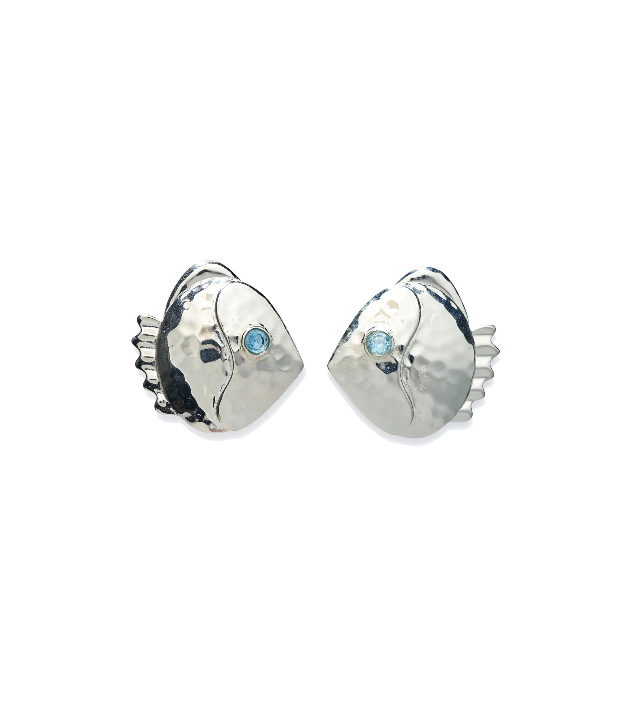 Mikuni Stud Earrings in Silver sold by Lizzie Fortunato