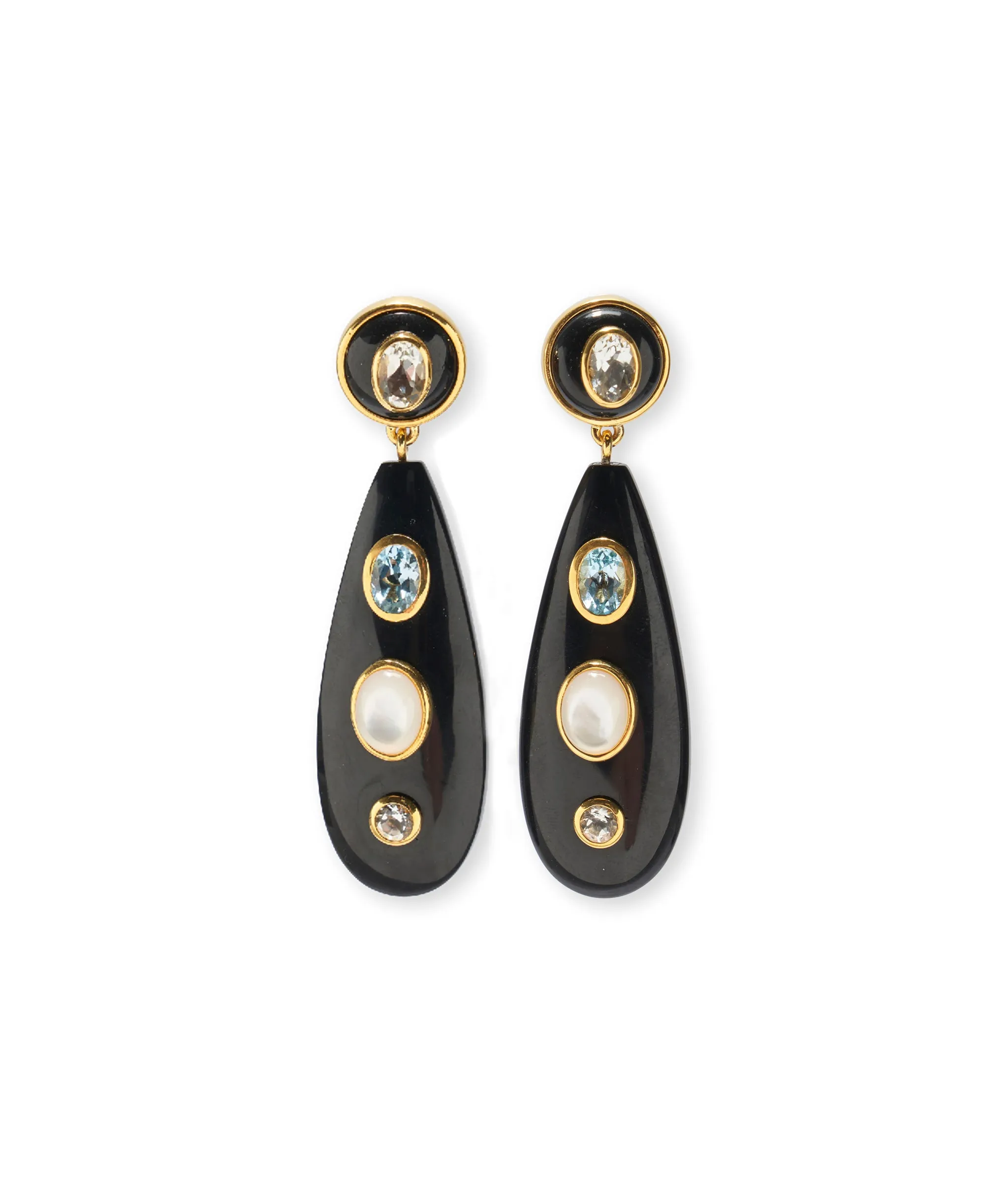Torre Earrings in Midnight Sparkle sold by Lizzie Fortunato