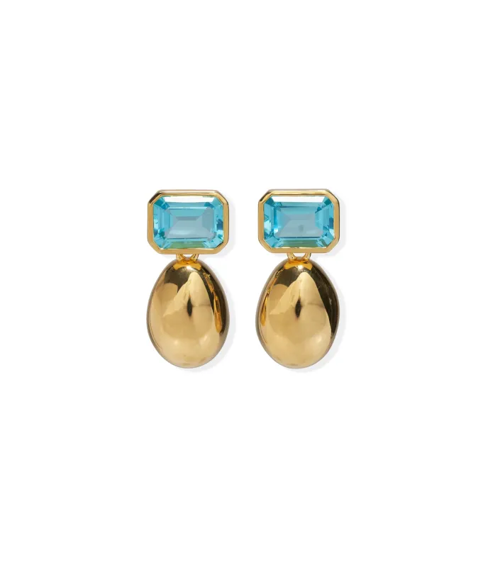 Bean Earrings in Cruise sold by Lizzie Fortunato