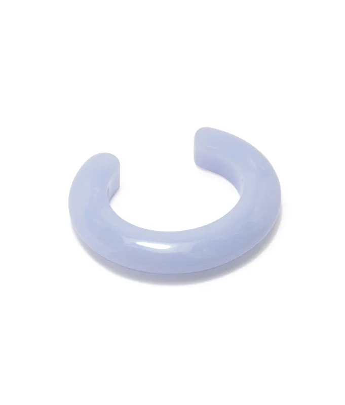 Ridge Cuff in Marbled Blue Lace made by Lizzie Fortunato