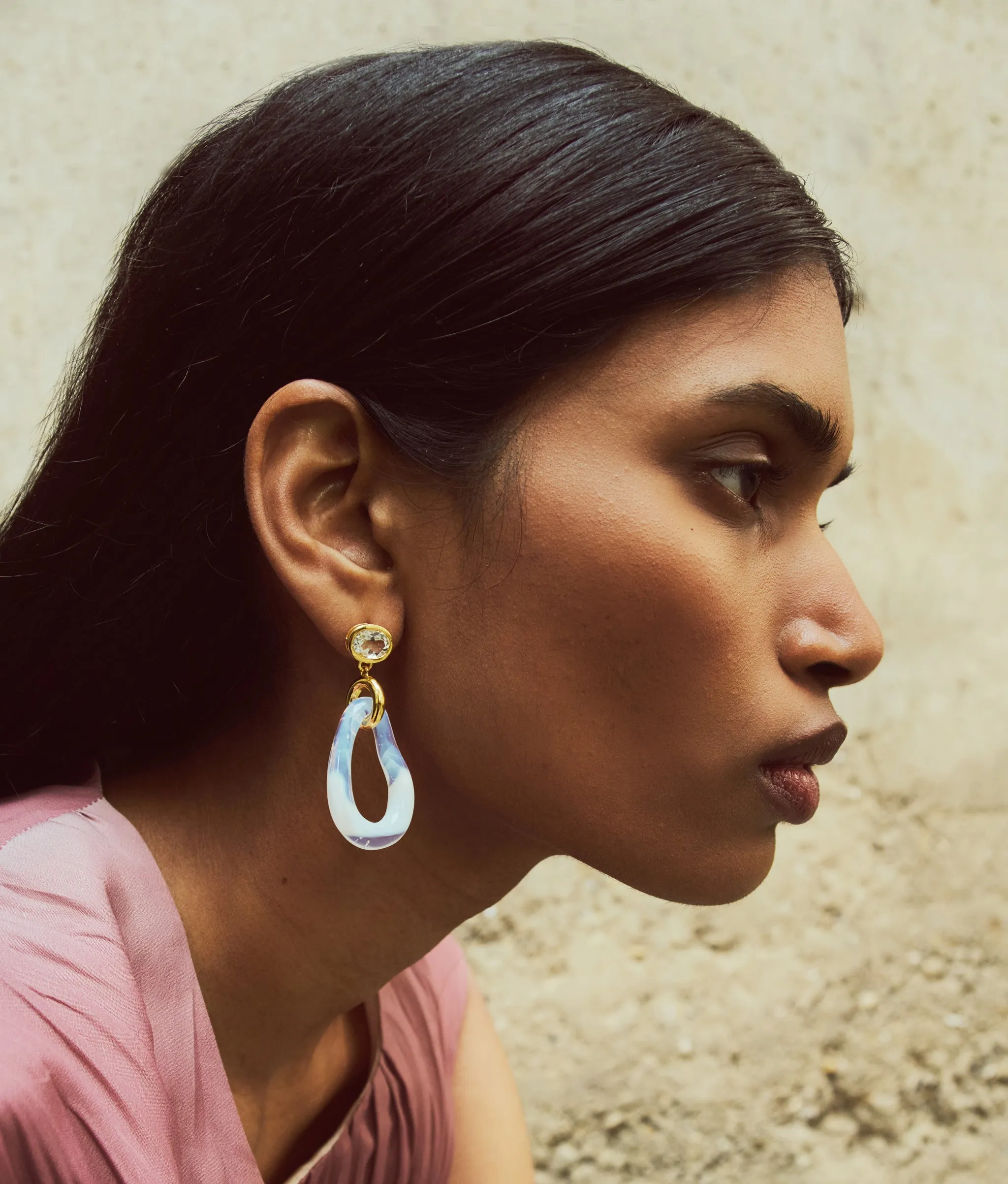 Galina Earrings in Opalescent sold by Lizzie Fortunato product image thumbnail 2