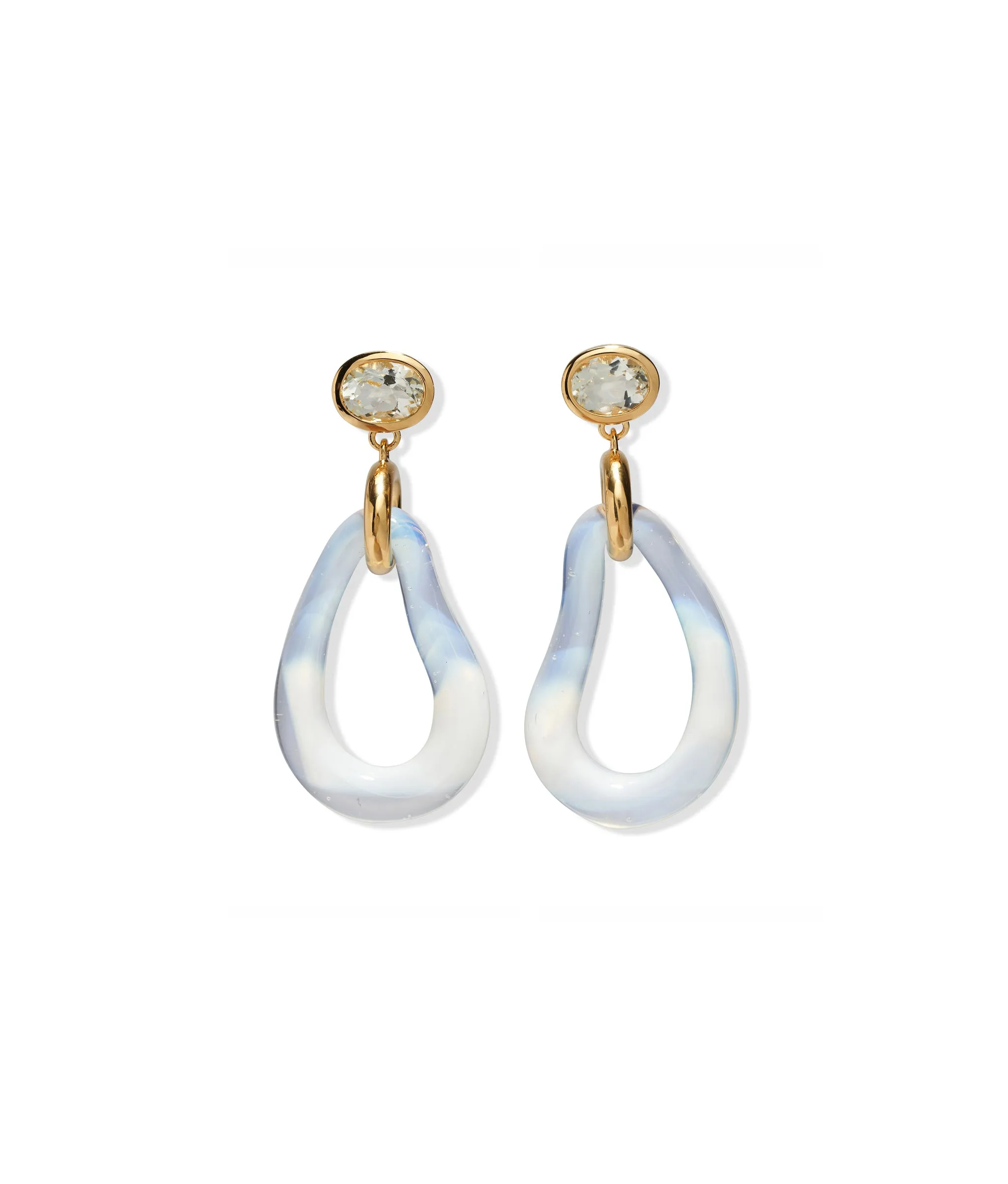 Galina Earrings in Opalescent sold by Lizzie Fortunato