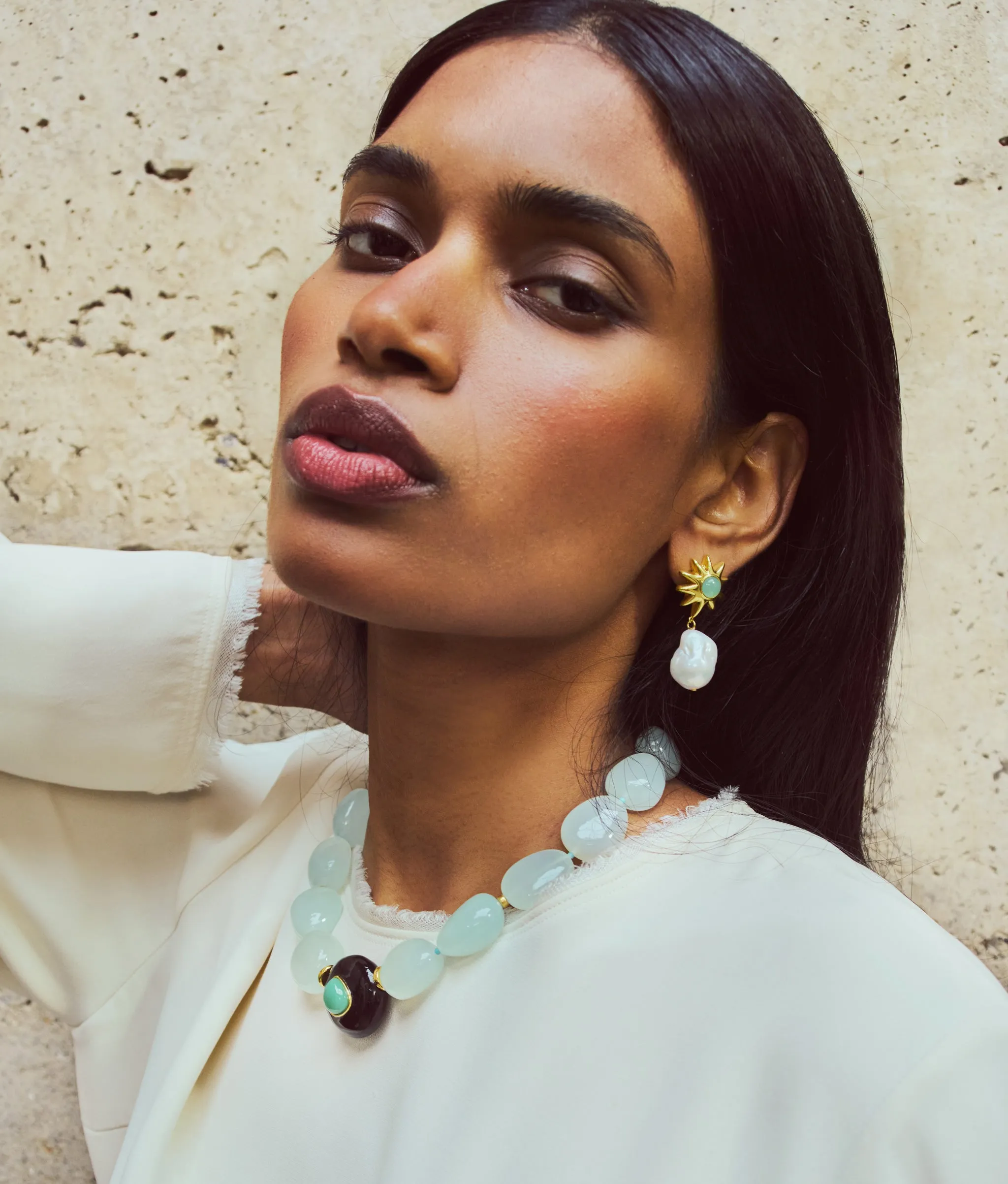 Andalusia Collar in Sea Foam sold by Lizzie Fortunato product image thumbnail 3
