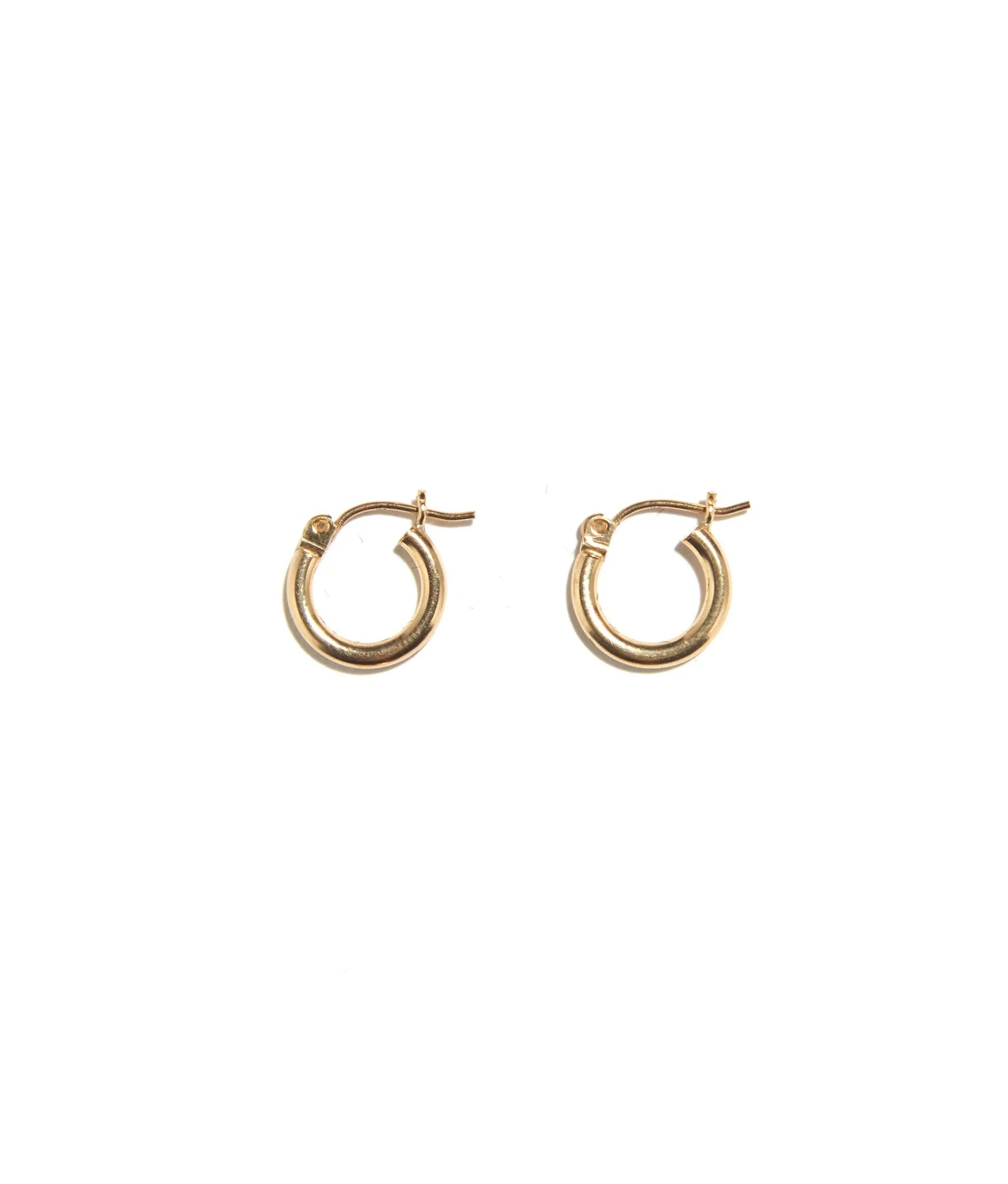 12mm 14k Gold Hoops sold by Lizzie Fortunato