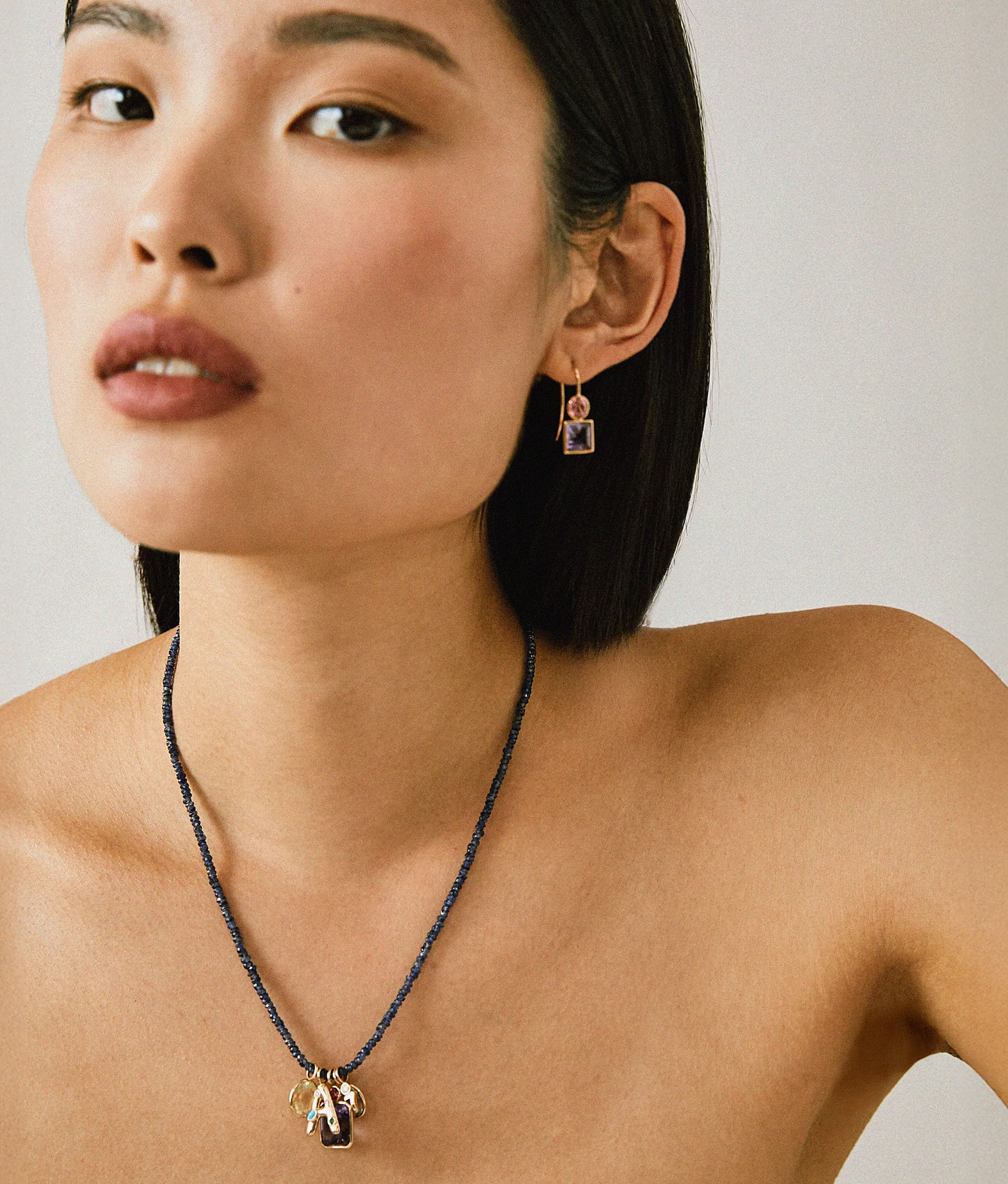 14k Gold Confetti Letter "B" Charm sold by Lizzie Fortunato product image thumbnail 3