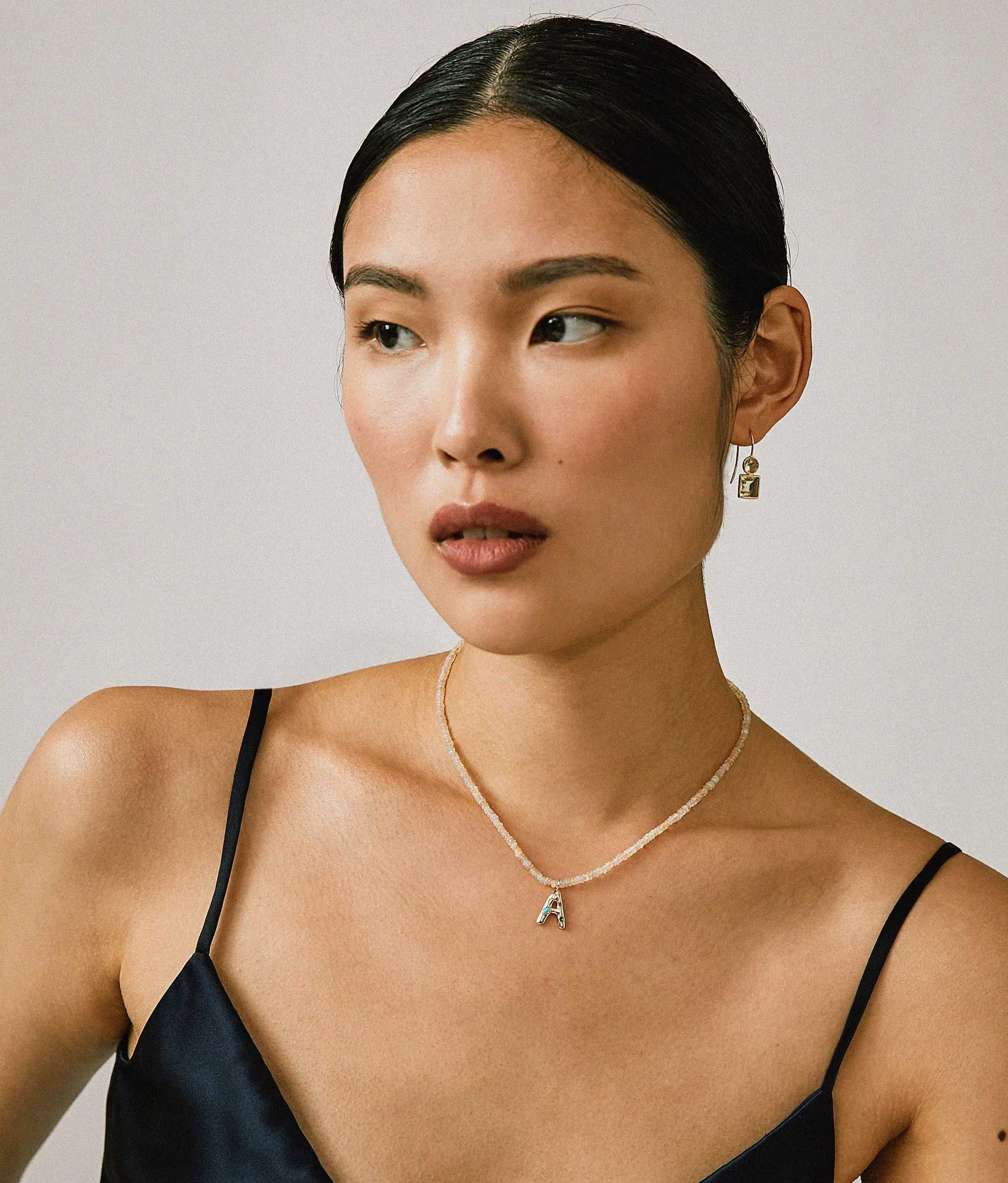 14k Gold Confetti Letter "N" Charm sold by Lizzie Fortunato product image thumbnail 3