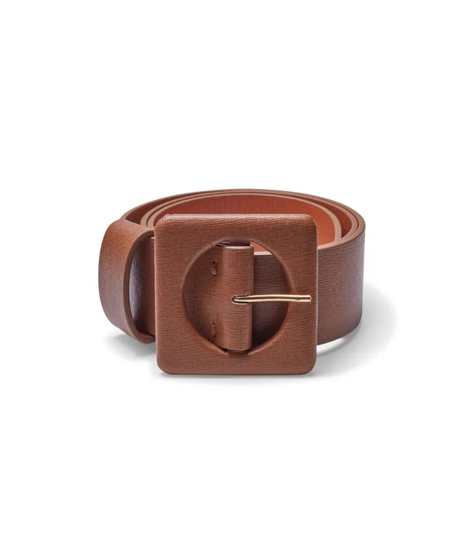Agnes Belt in Tan Leather made by Lizzie Fortunato