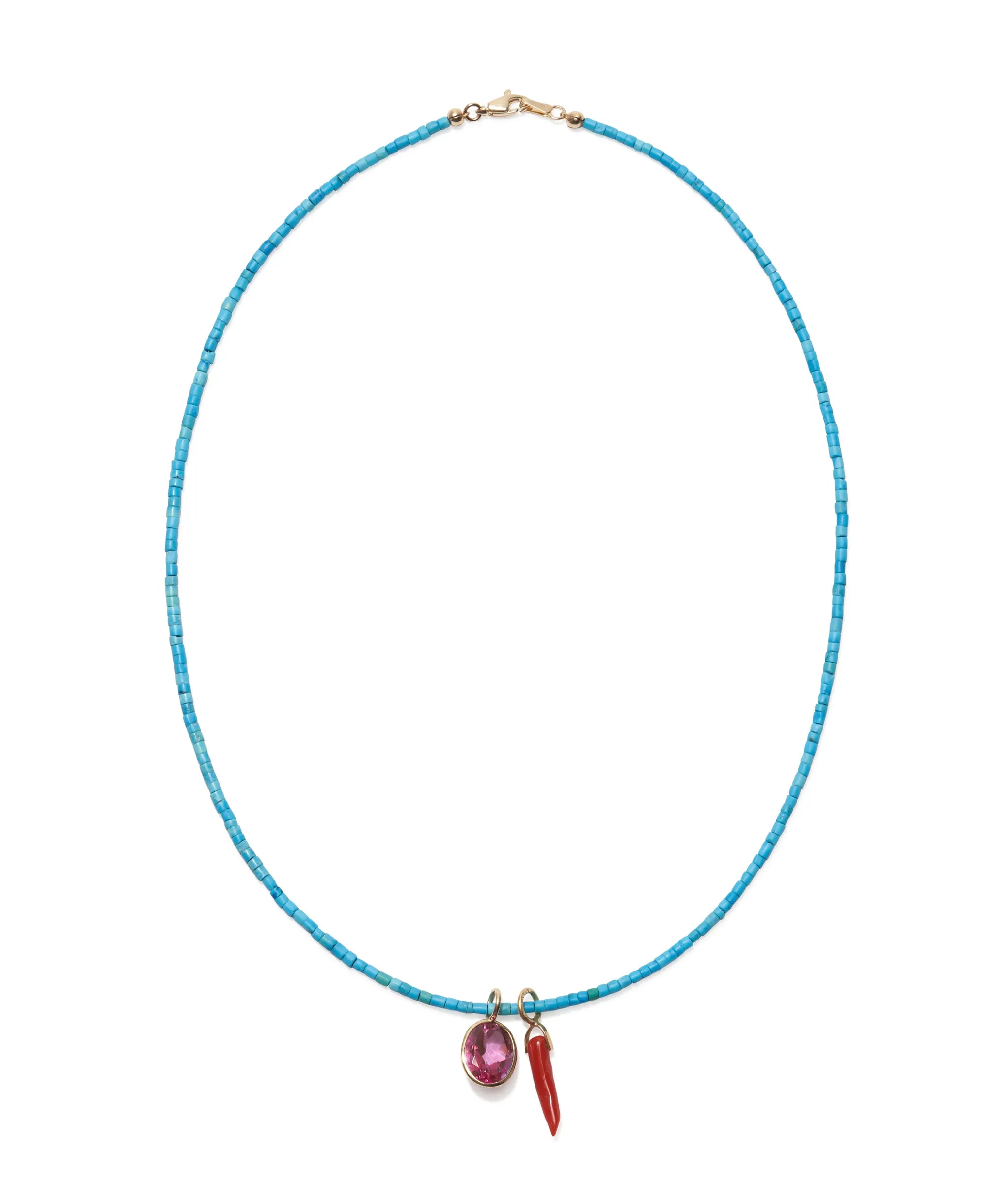 Fine Mood Charm Necklace in Turquoise Reef sold by Lizzie Fortunato