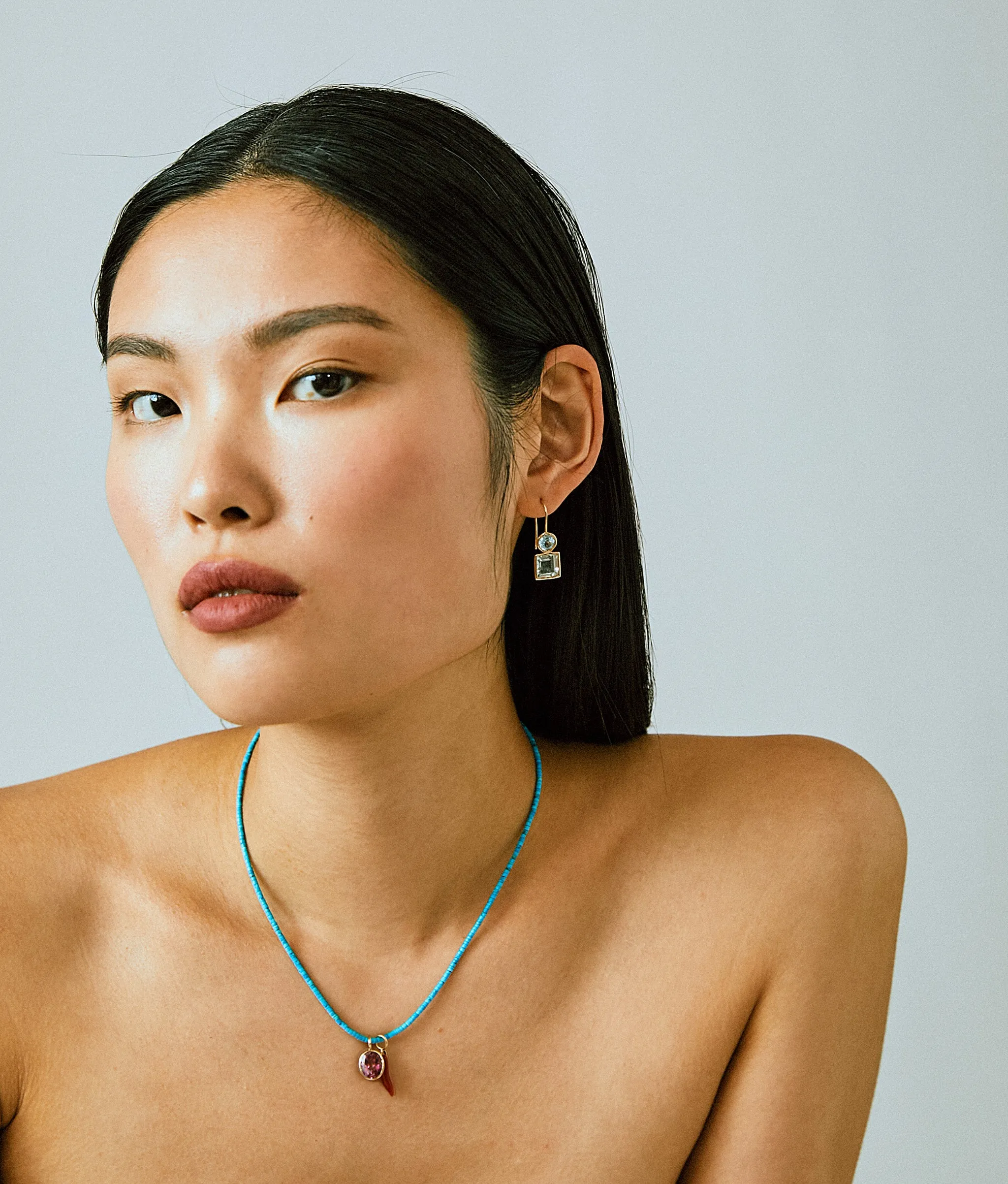 Fine Mood Charm Necklace in Turquoise Reef sold by Lizzie Fortunato product image thumbnail 3