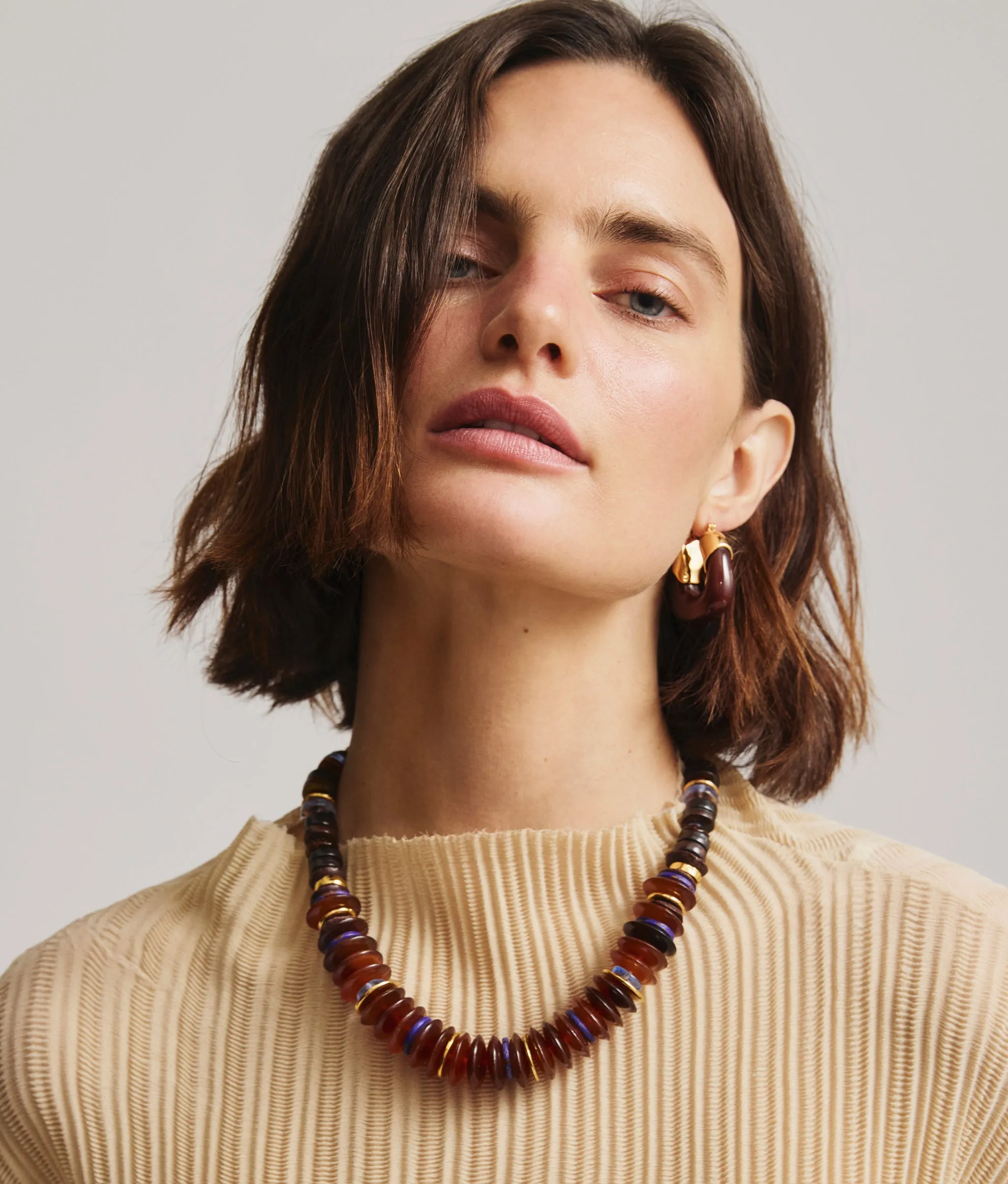 Organic Hoops in Espresso sold by Lizzie Fortunato product image thumbnail 2