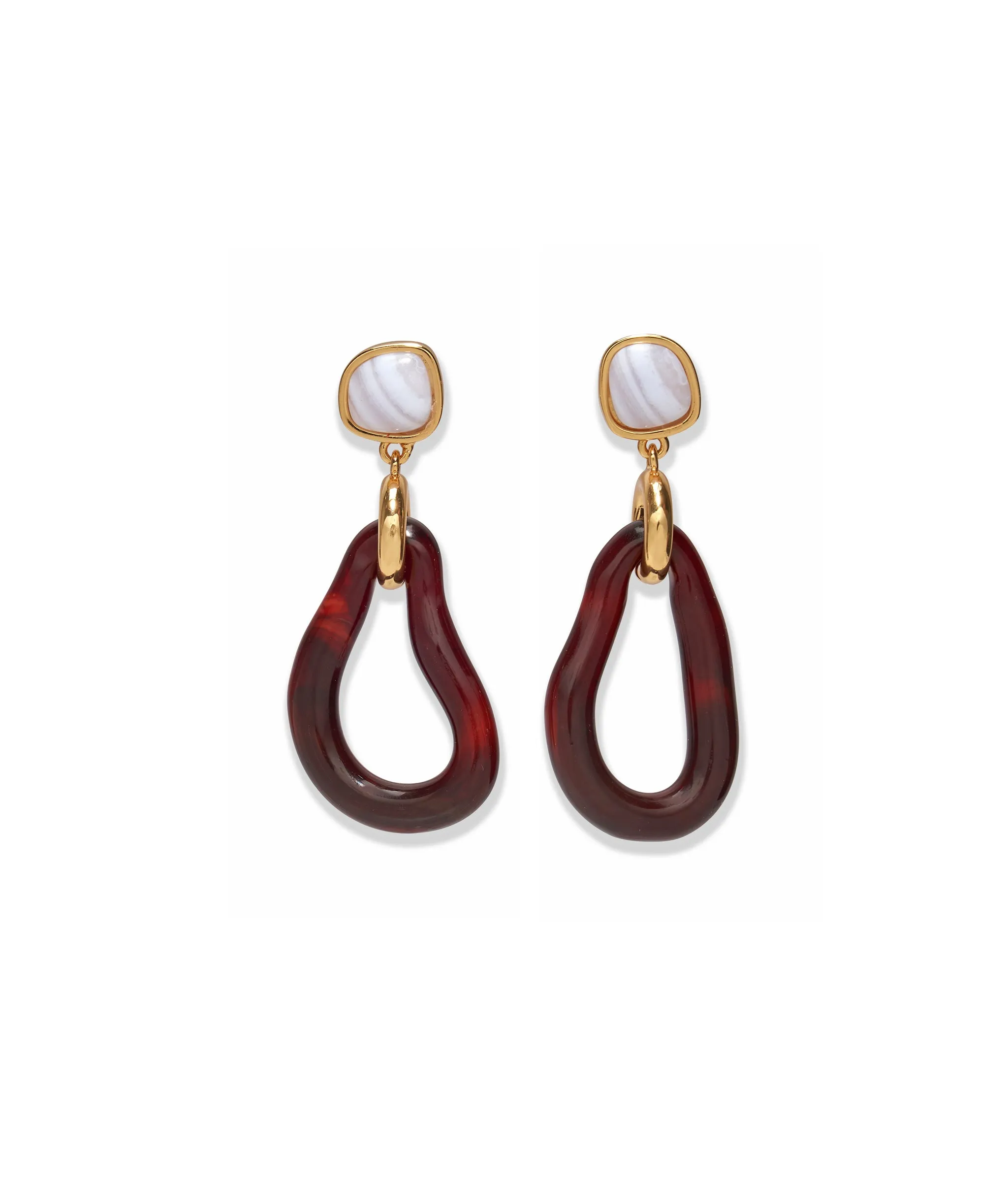 Galina Earrings in Sangria sold by Lizzie Fortunato