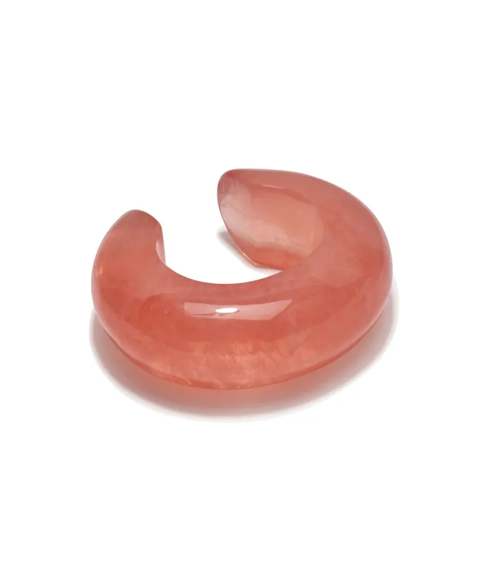 Arc Cuff in Marbled Grapefruit sold by Lizzie Fortunato