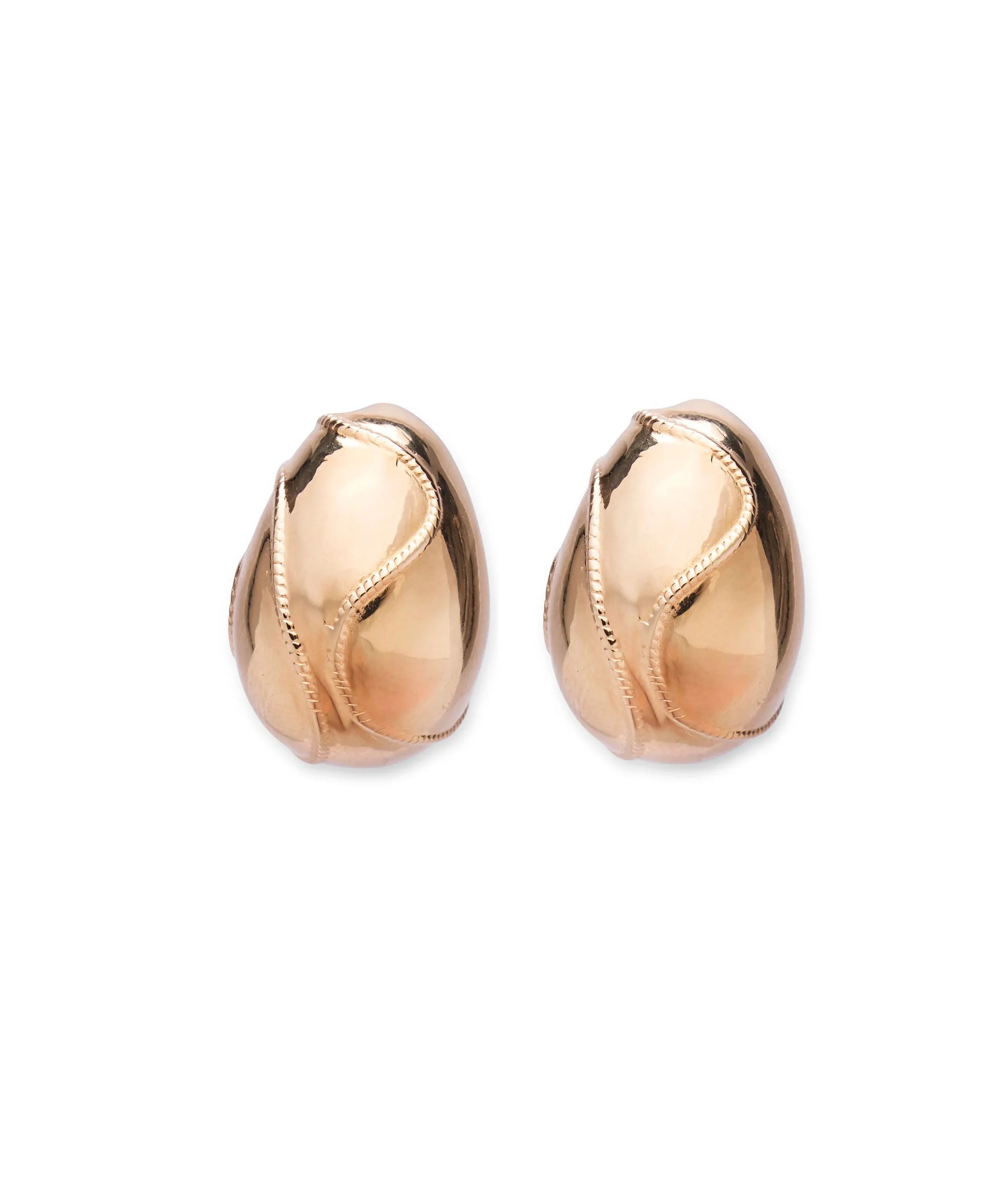 Mini Arp Earrings in Gold Rope sold by Lizzie Fortunato