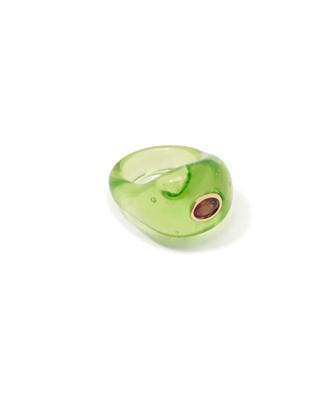 Monument Ring in Lime sold by Lizzie Fortunato