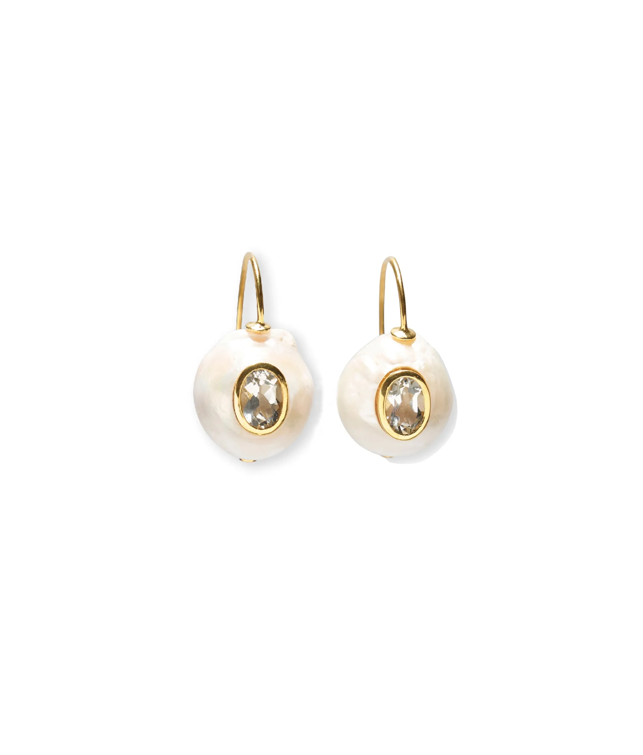 Pearl Pablo Earrings in Green Amethyst sold by Lizzie Fortunato
