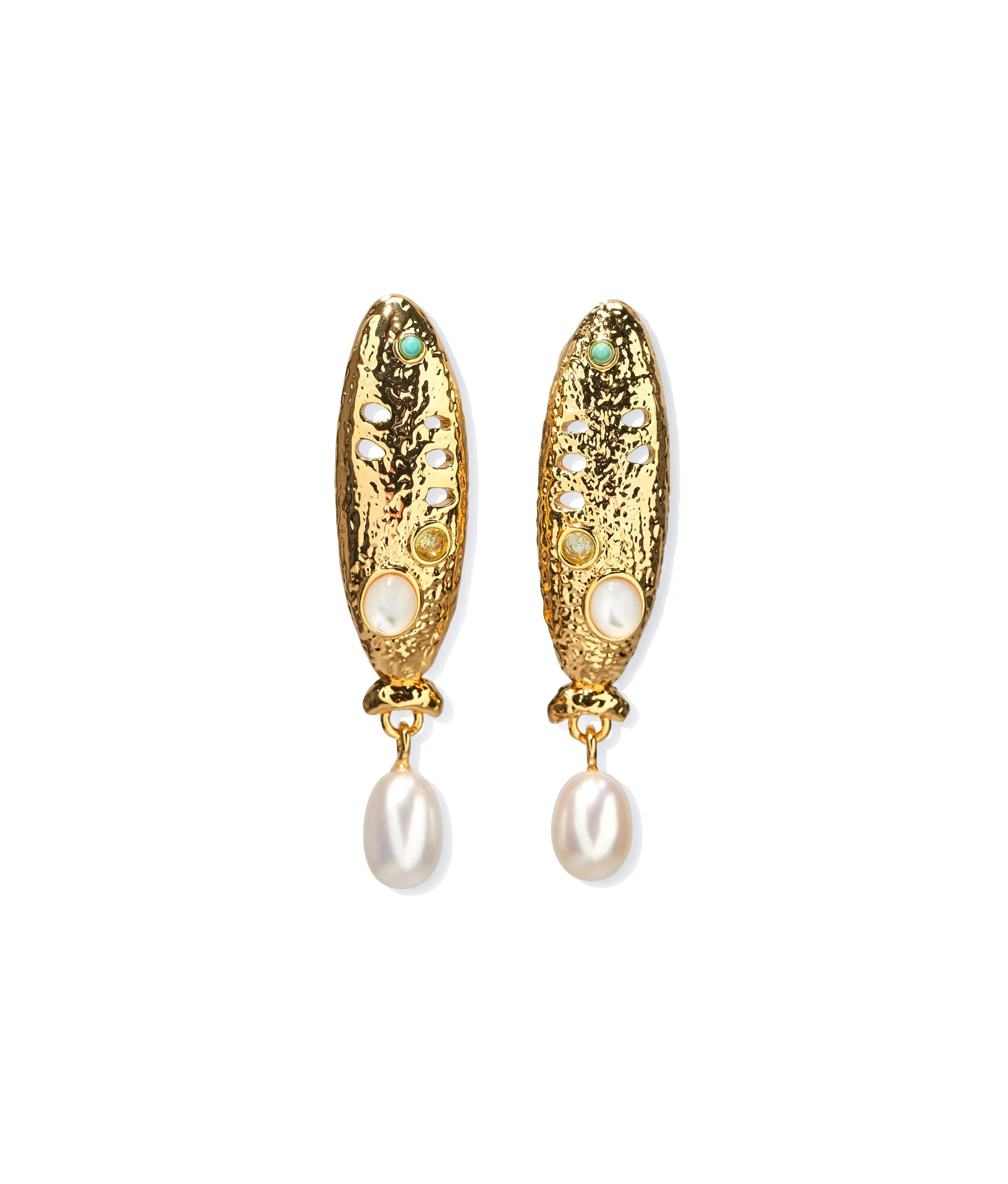 Sardina Pearl Earrings sold by Lizzie Fortunato