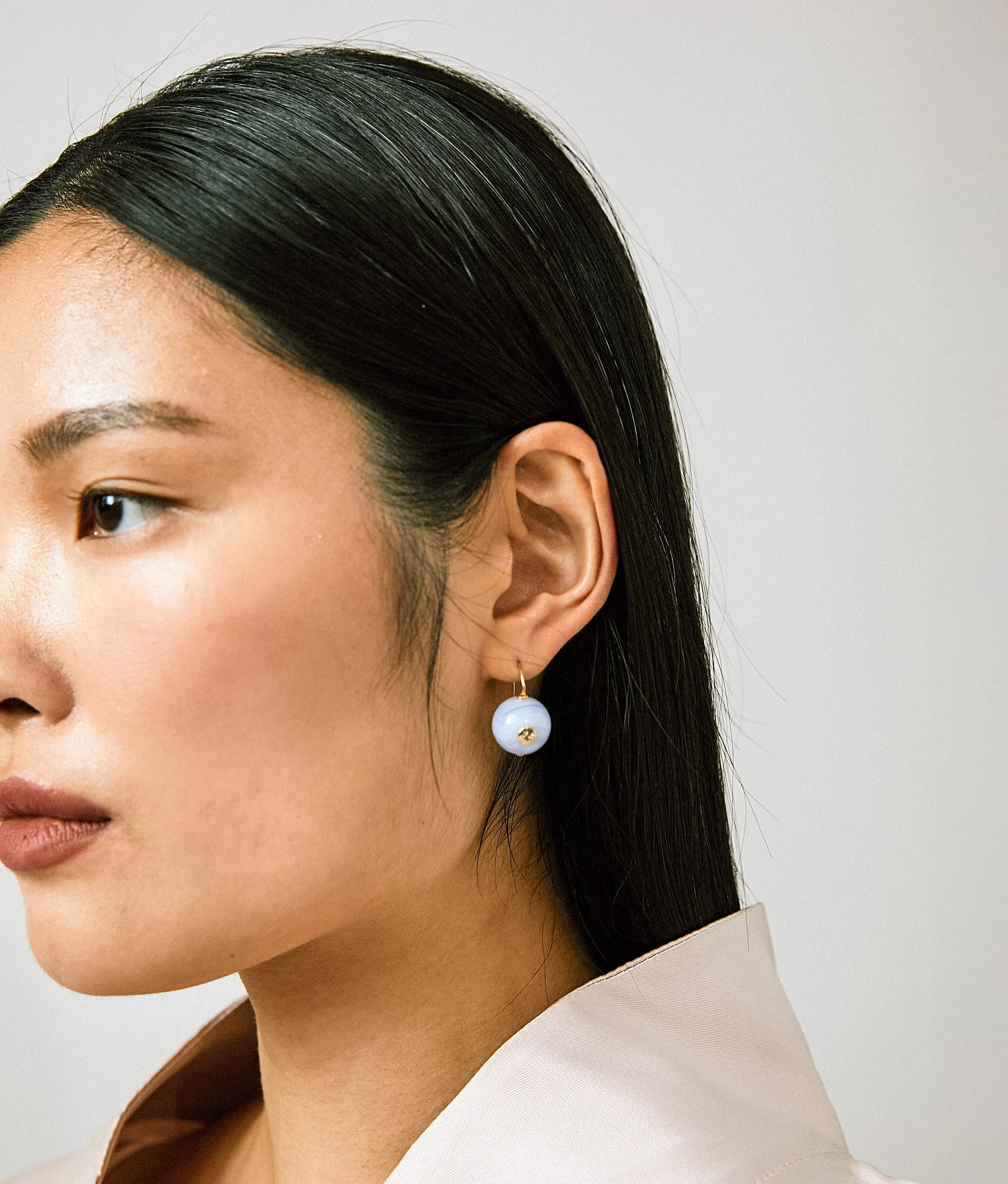 Comet Earrings in Blue Agate sold by Lizzie Fortunato product image thumbnail 2