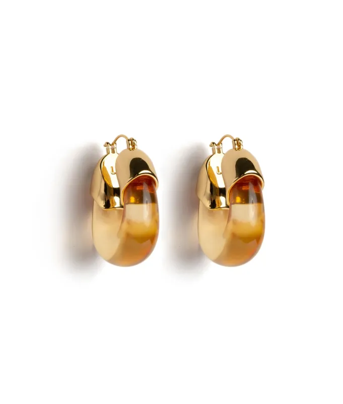 Organic Hoops in Honey sold by Lizzie Fortunato