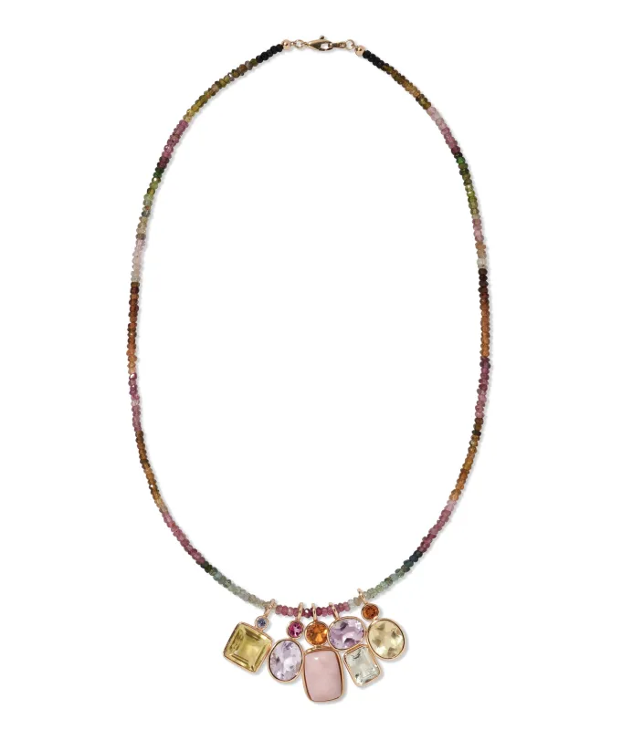 Fine Mood Charm Necklace in Tourmaline Dream sold by Lizzie Fortunato