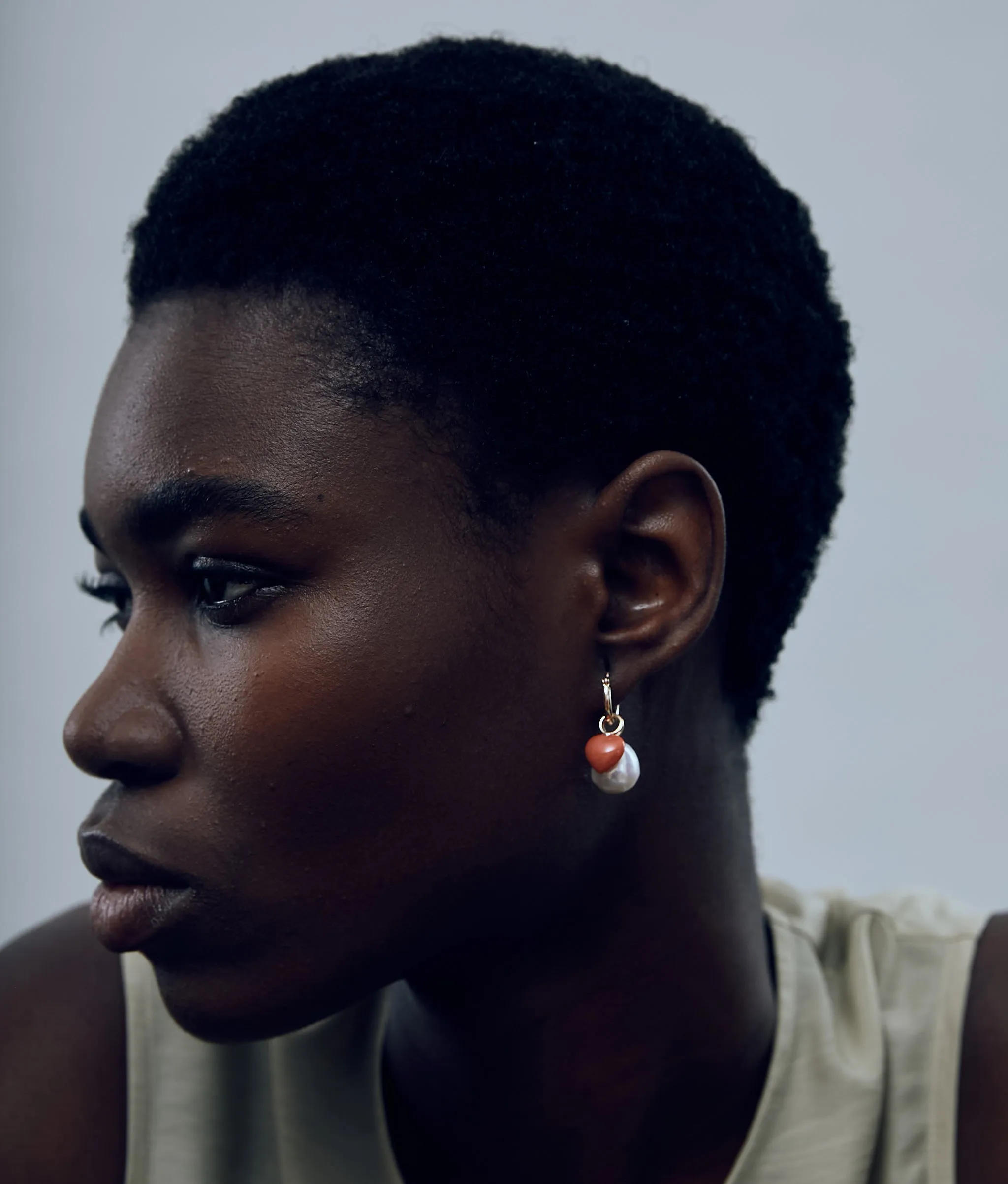 Freshwater Pearl & 14k Gold Earring Charm sold by Lizzie Fortunato product image thumbnail 2