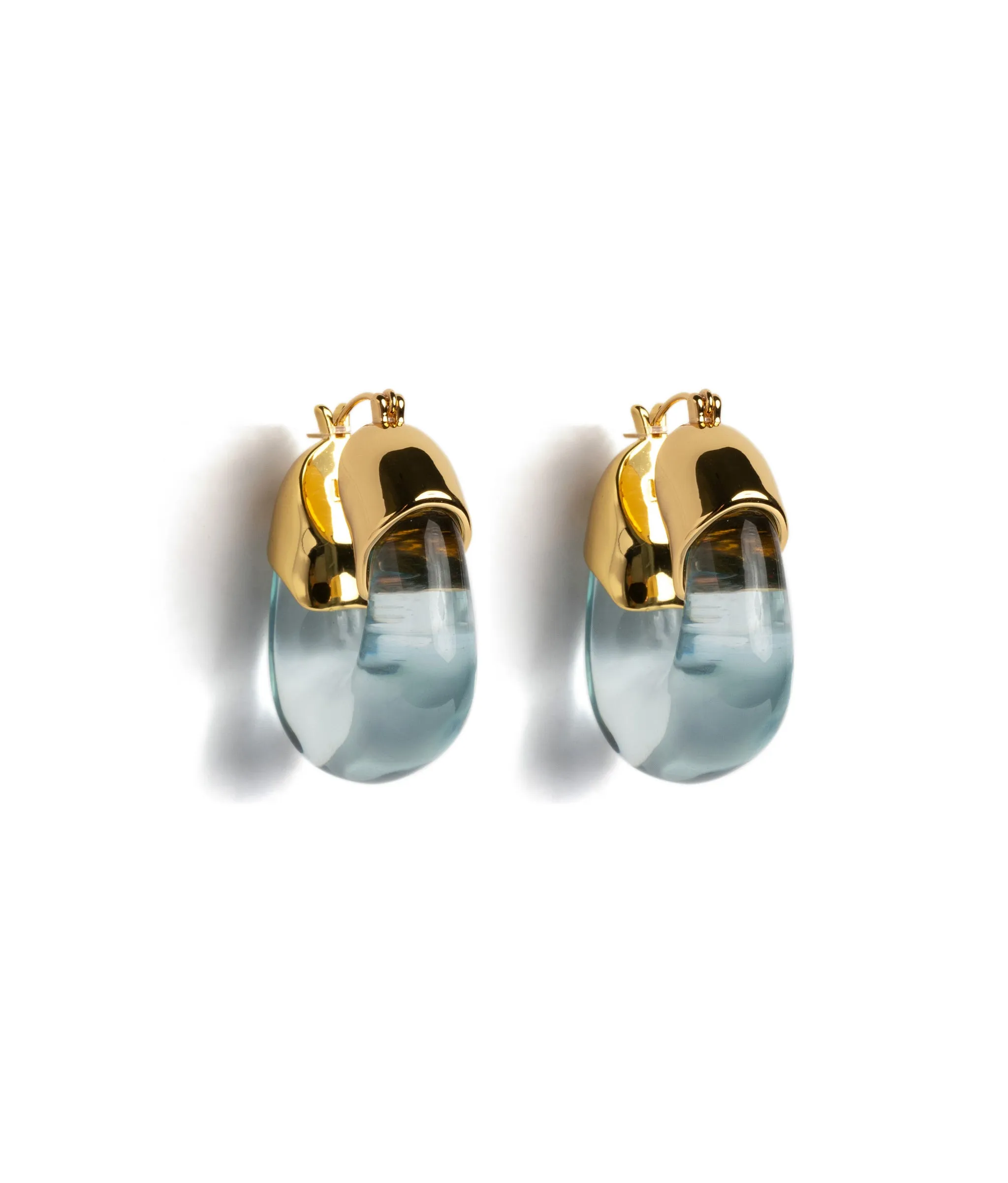 Organic Hoops in Aqua sold by Lizzie Fortunato
