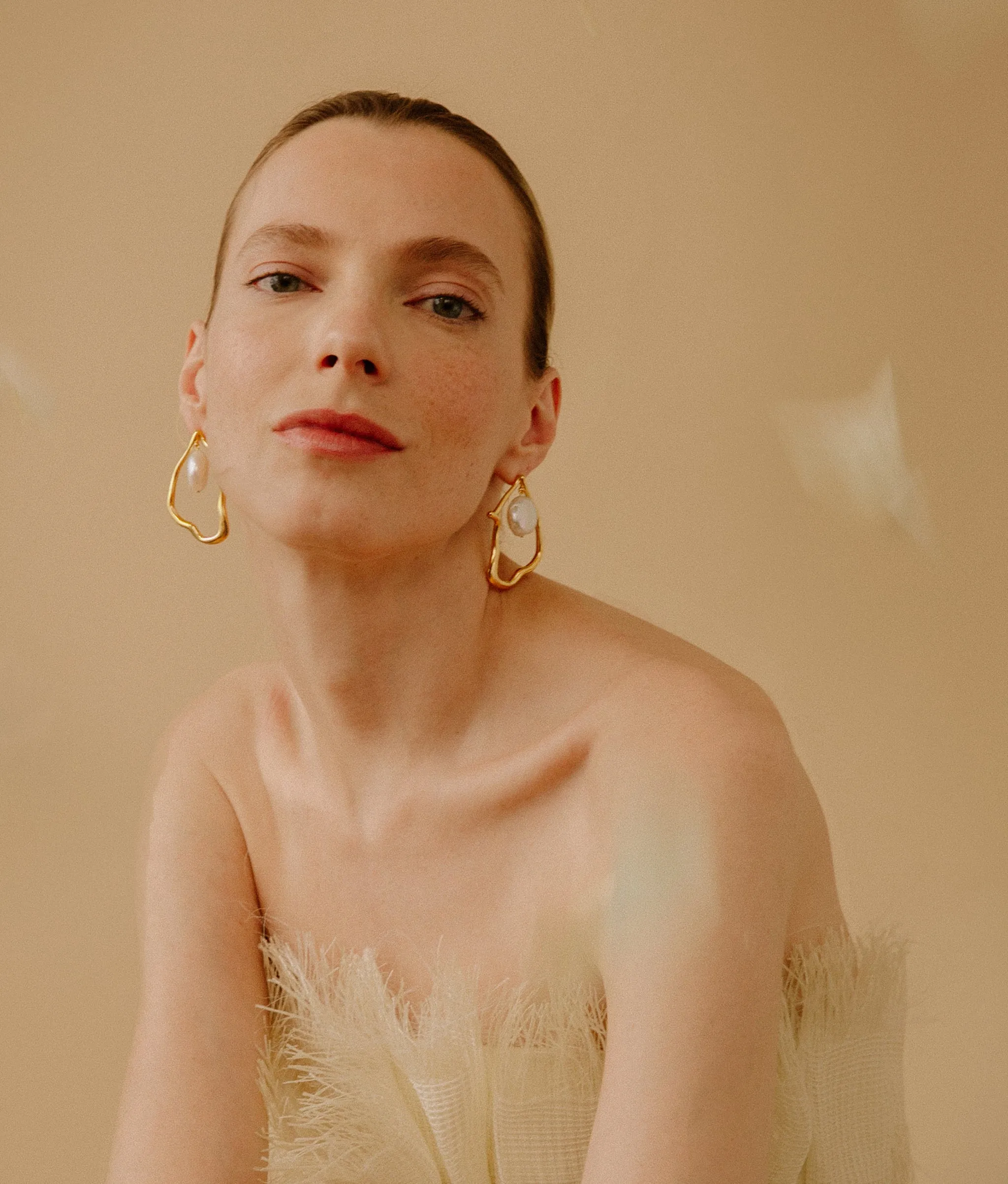 Formation Earrings In Pearl sold by Lizzie Fortunato product image thumbnail 2