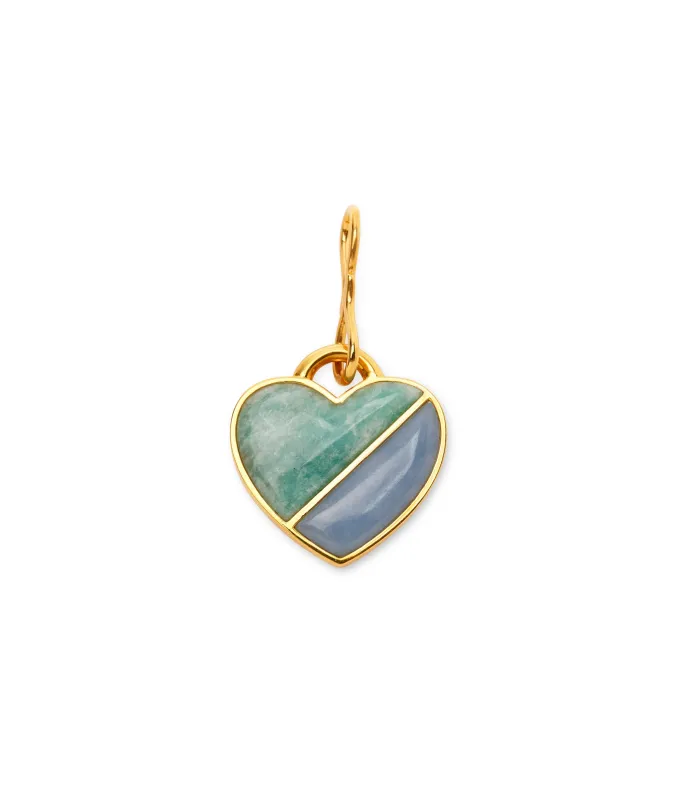 Heart Pendant in Ocean sold by Lizzie Fortunato