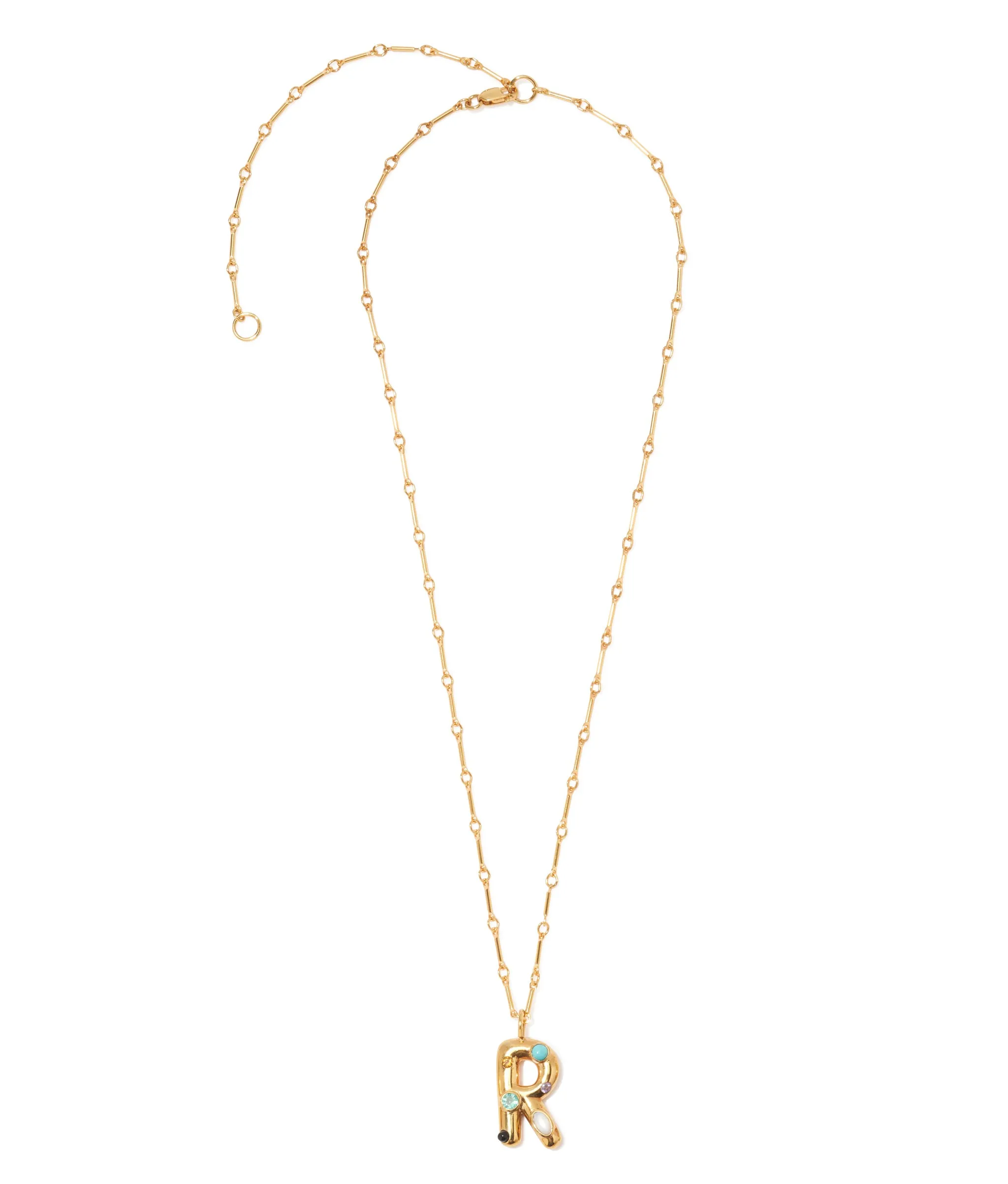 Confetti Letter “R” Necklace sold by Lizzie Fortunato