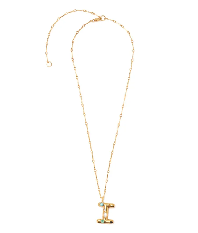 Confetti Letter “I” Necklace made by Lizzie Fortunato