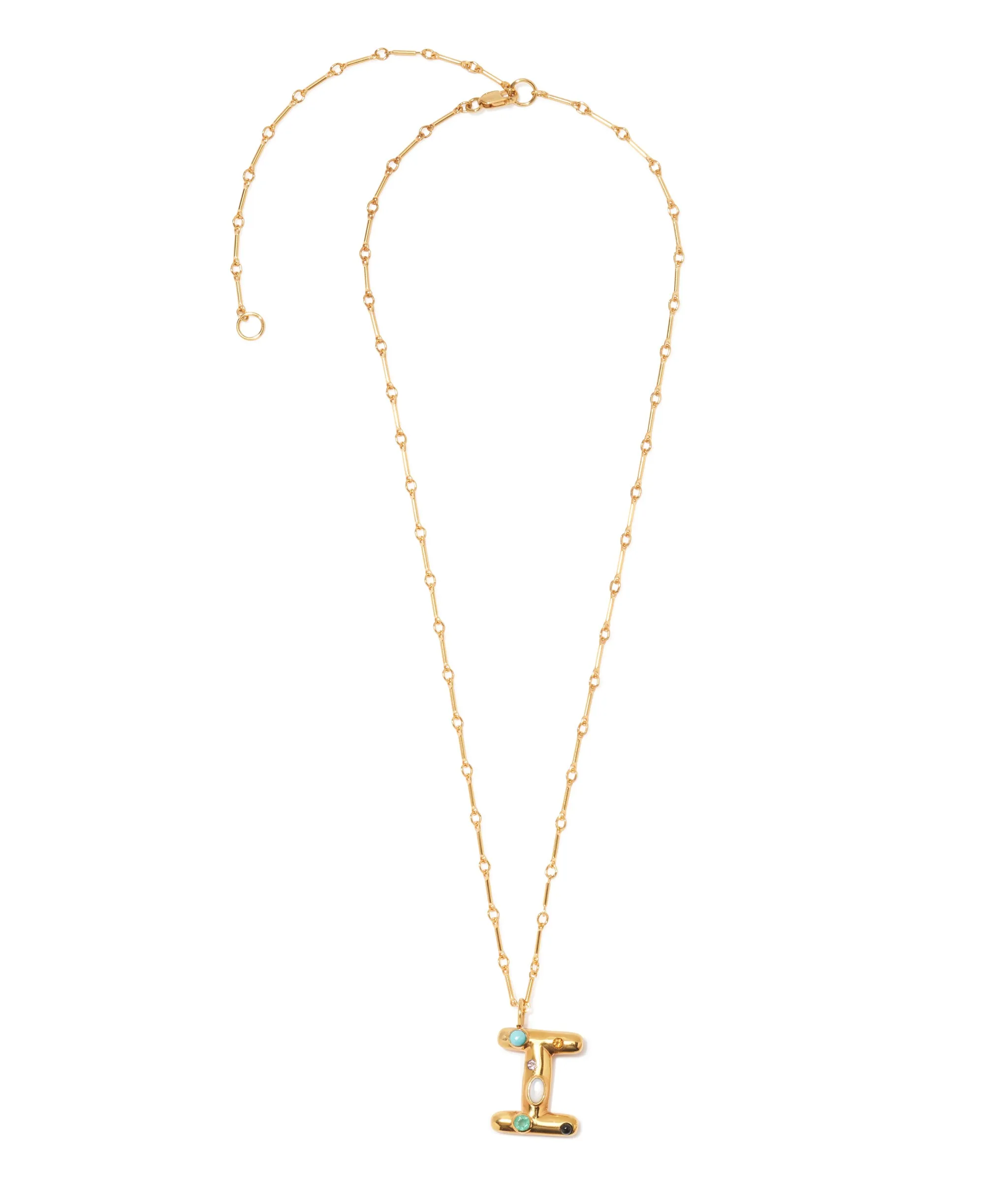 Confetti Letter “I” Necklace sold by Lizzie Fortunato