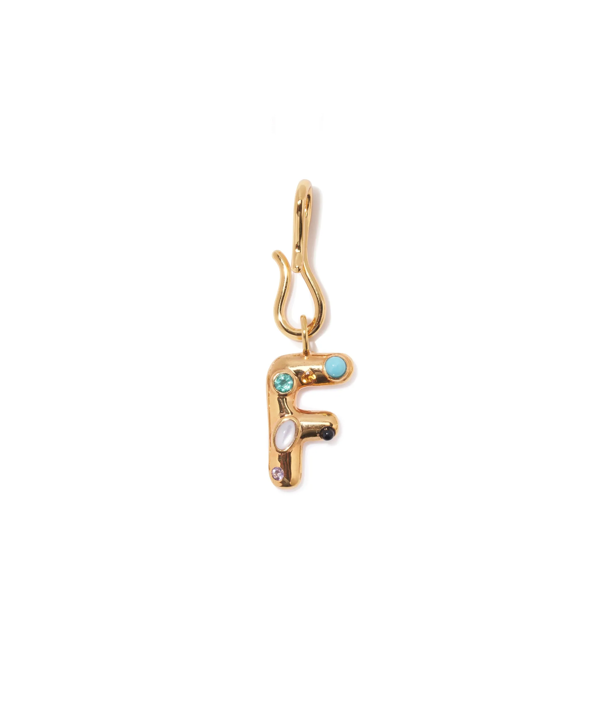 Confetti Letter “F” Mood Charm sold by Lizzie Fortunato