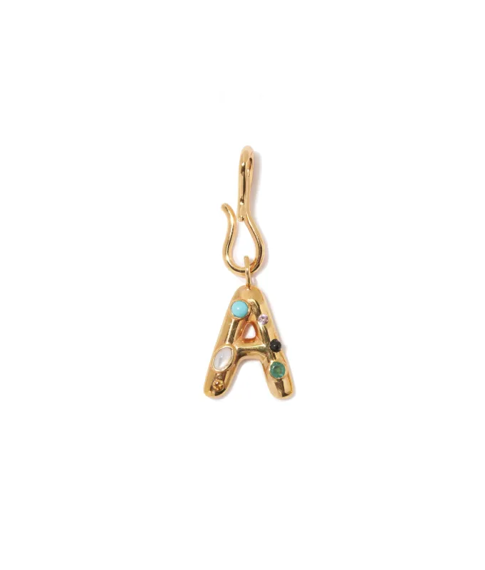 Confetti Letter “A” Mood Charm made by Lizzie Fortunato