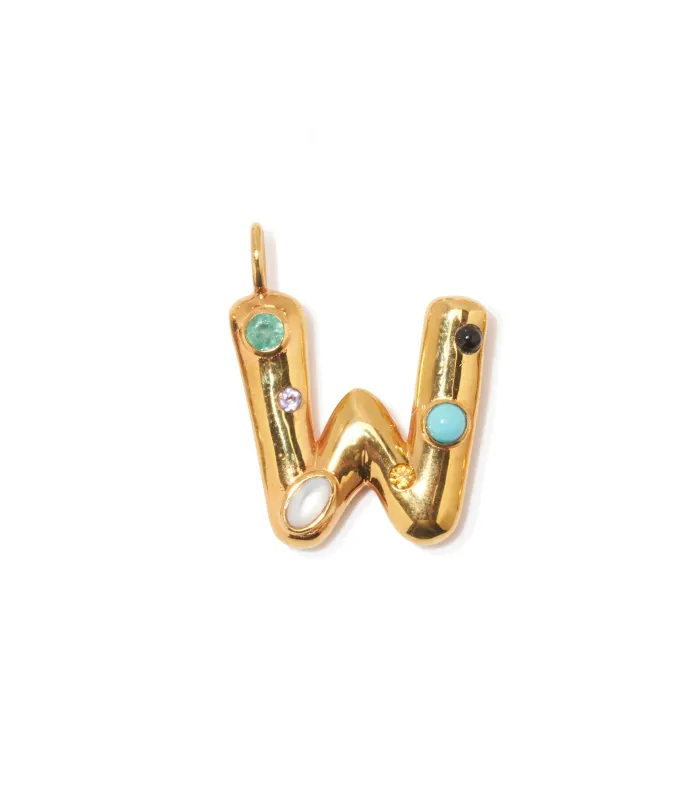 Confetti Letter “W” Charm sold by Lizzie Fortunato