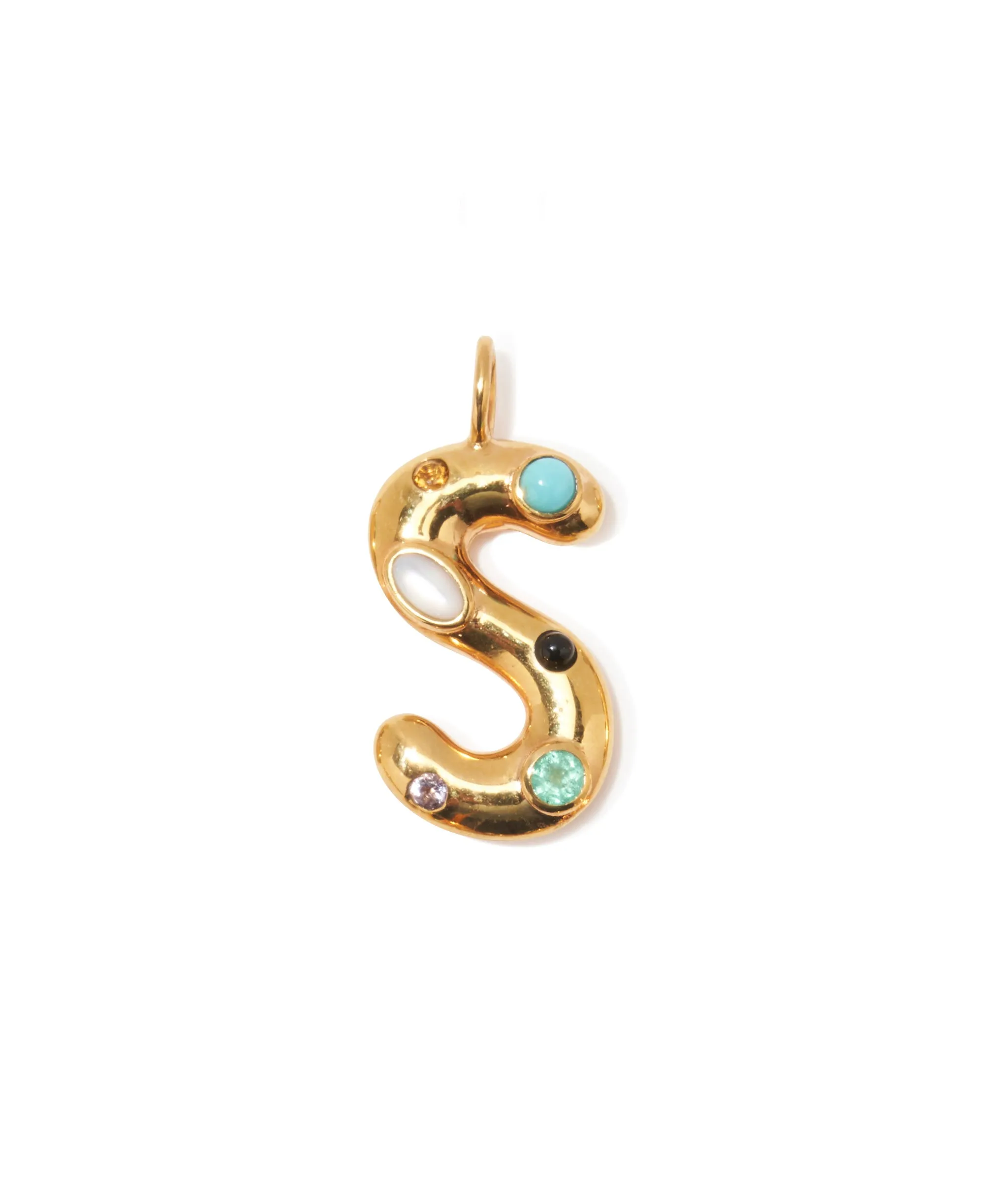 Confetti Letter “S” Charm sold by Lizzie Fortunato