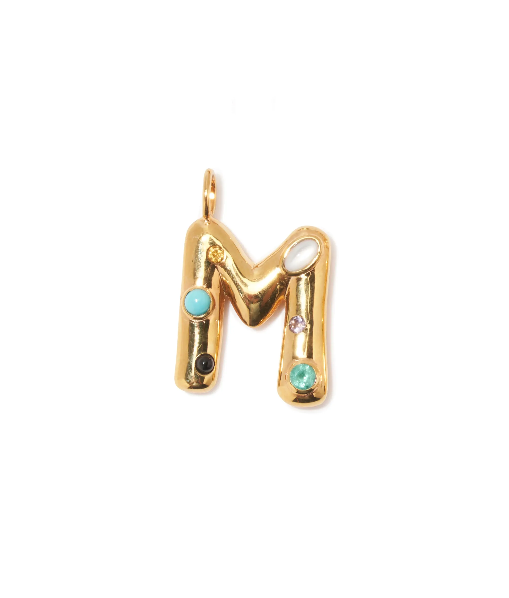 Confetti Letter “M” Charm sold by Lizzie Fortunato