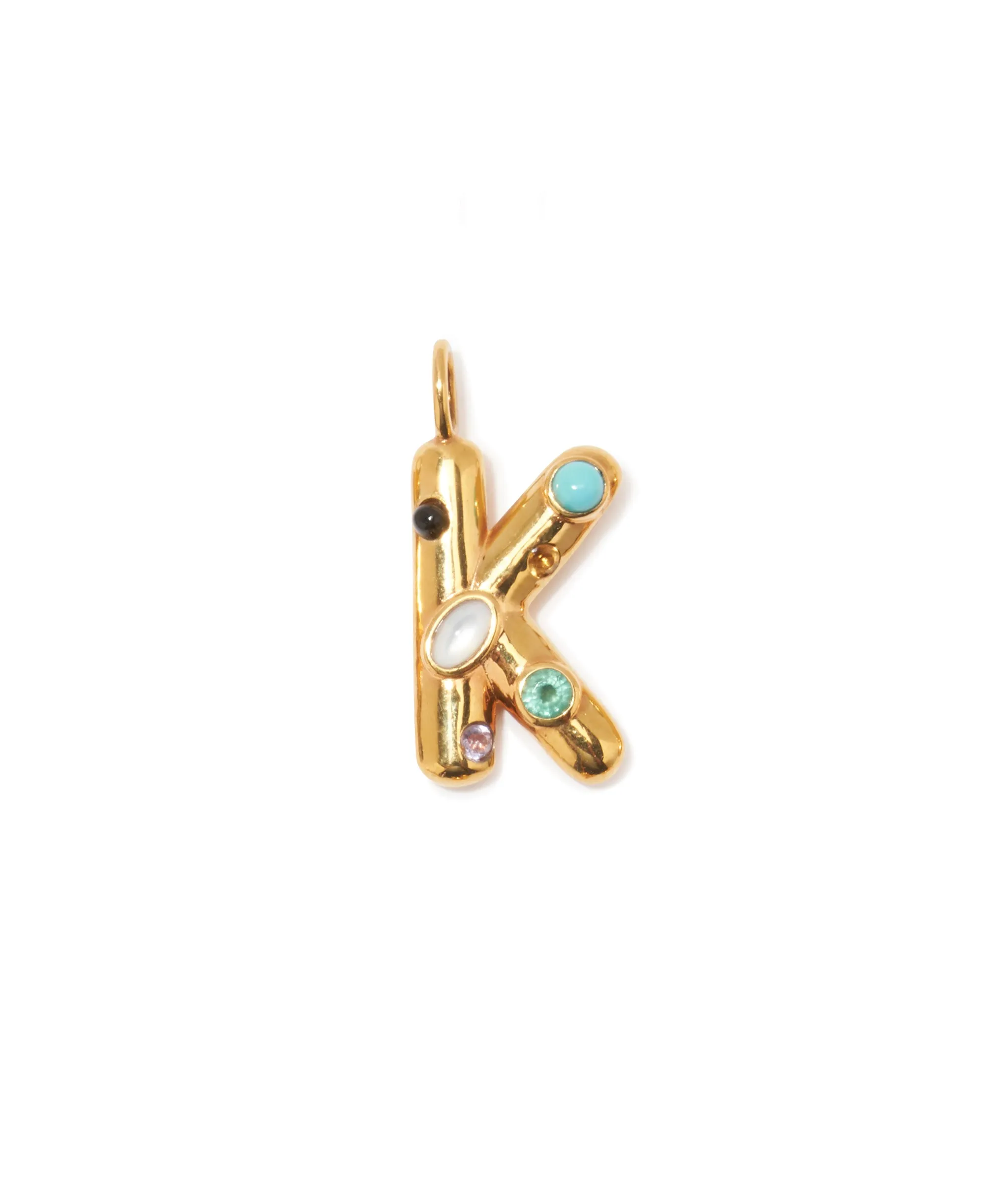 Confetti Letter “K” Charm sold by Lizzie Fortunato