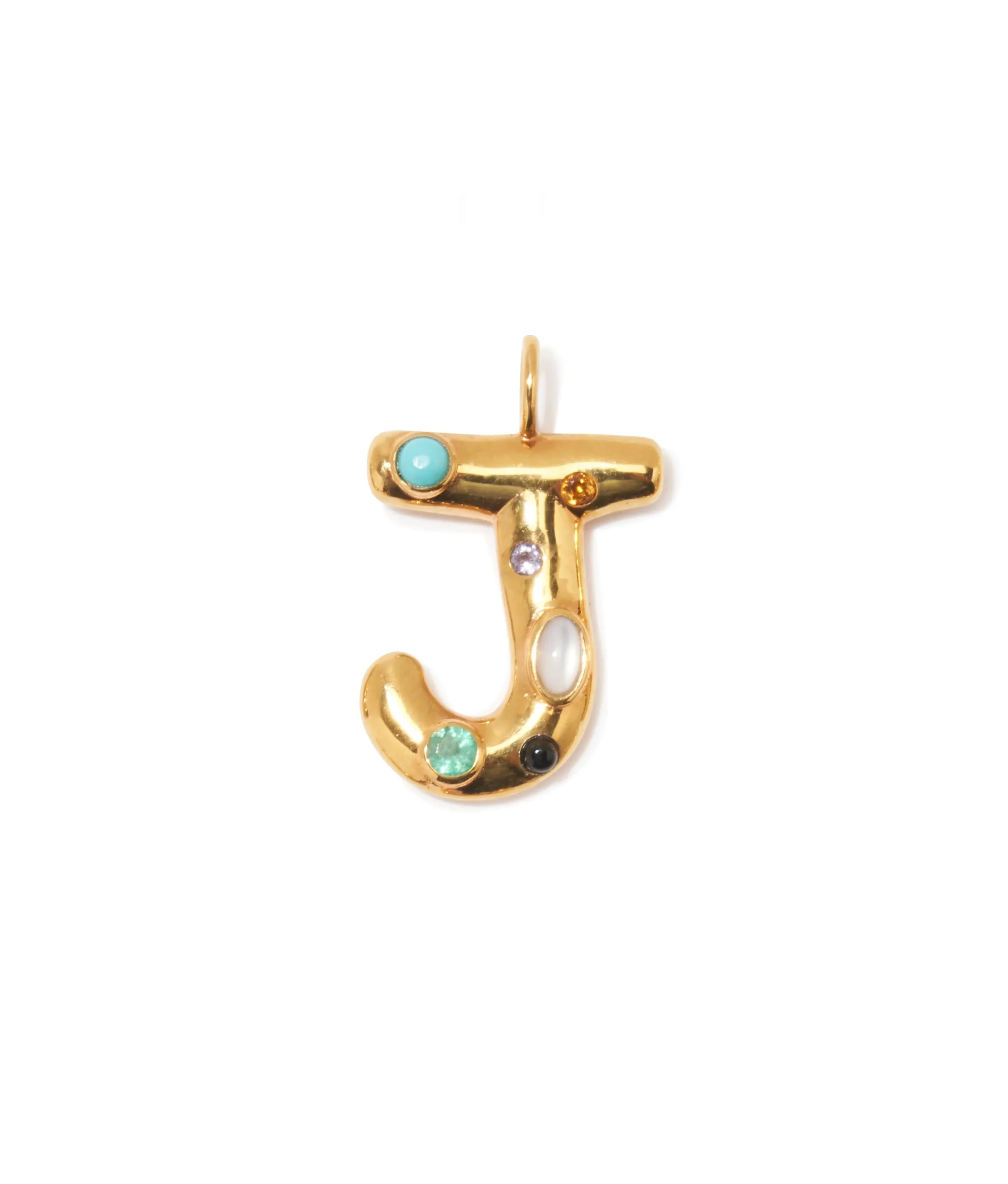 Confetti Letter “J” Charm sold by Lizzie Fortunato