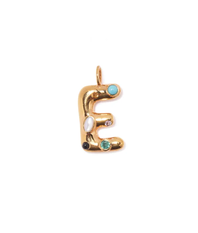 Confetti Letter “E” Charm made by Lizzie Fortunato