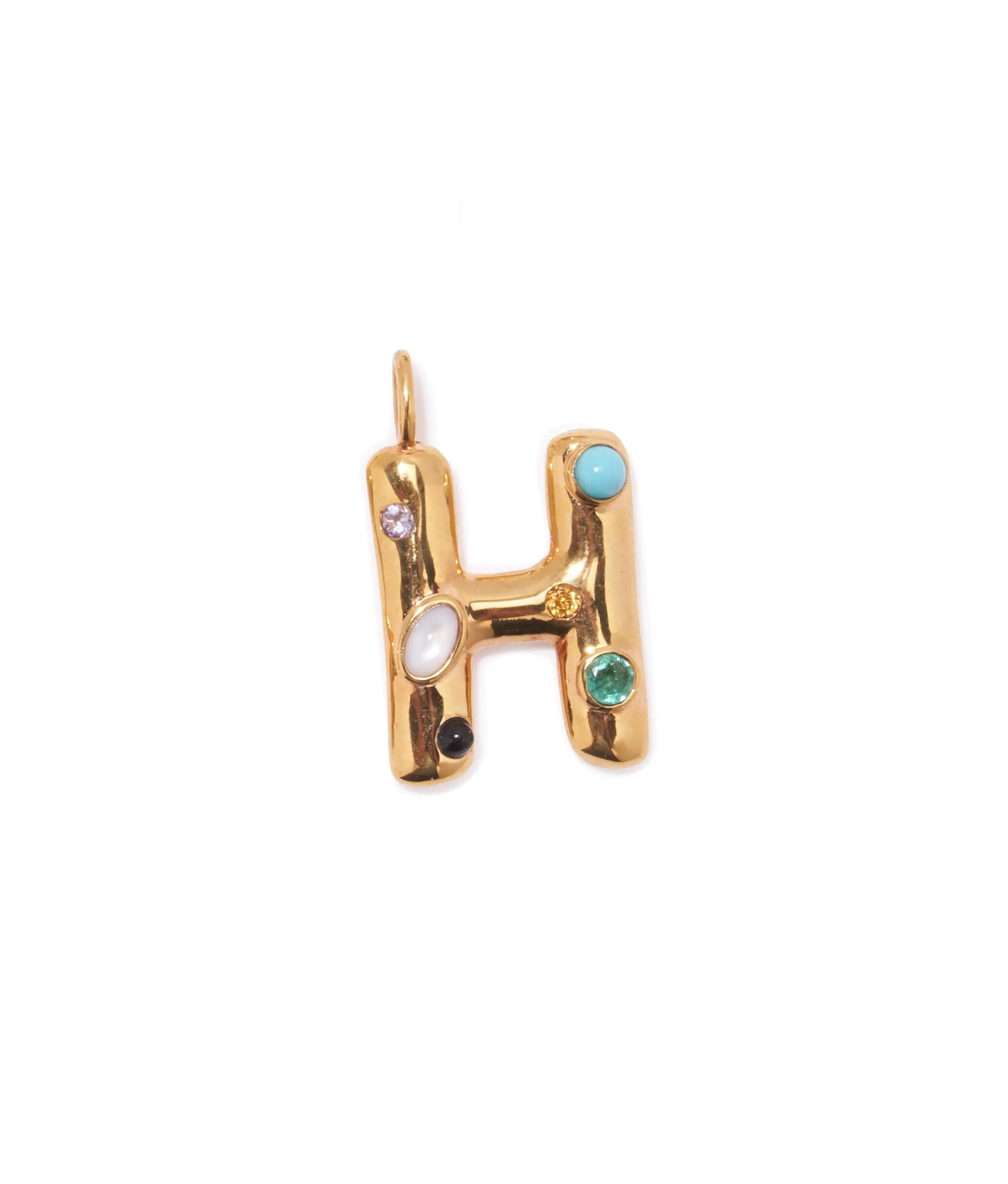 Confetti Letter “H” Charm sold by Lizzie Fortunato