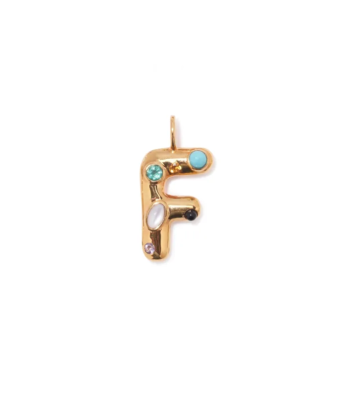 Confetti Letter “F” Charm sold by Lizzie Fortunato