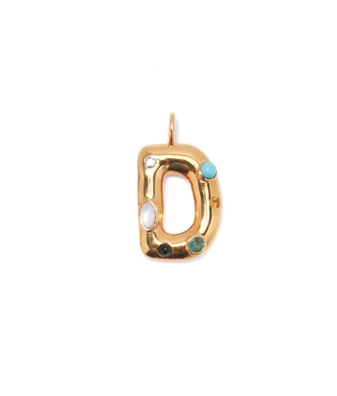 Confetti Letter “D” Charm sold by Lizzie Fortunato