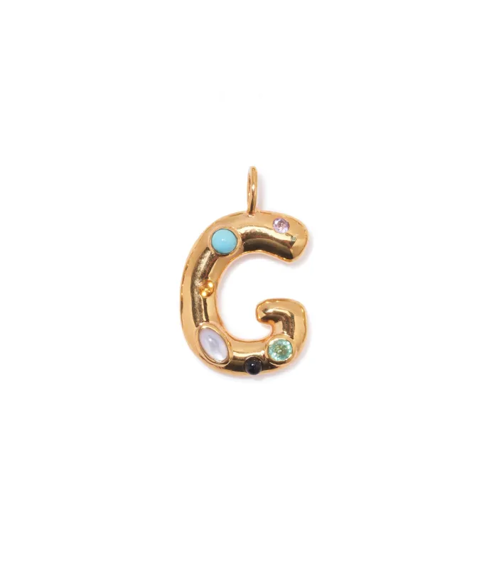 Confetti Letter "G” Charm made by Lizzie Fortunato