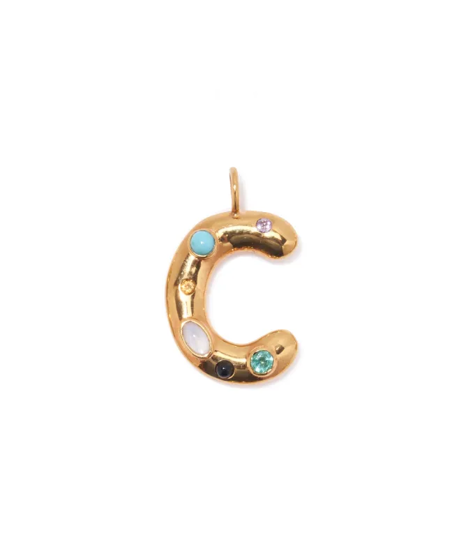Confetti Letter “C” Charm made by Lizzie Fortunato