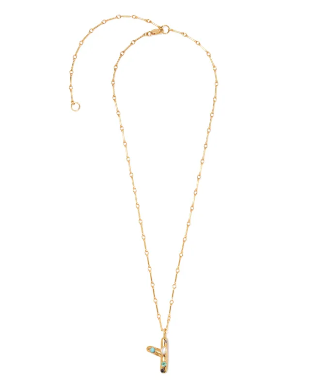 Confetti Letter “Y” Necklace made by Lizzie Fortunato