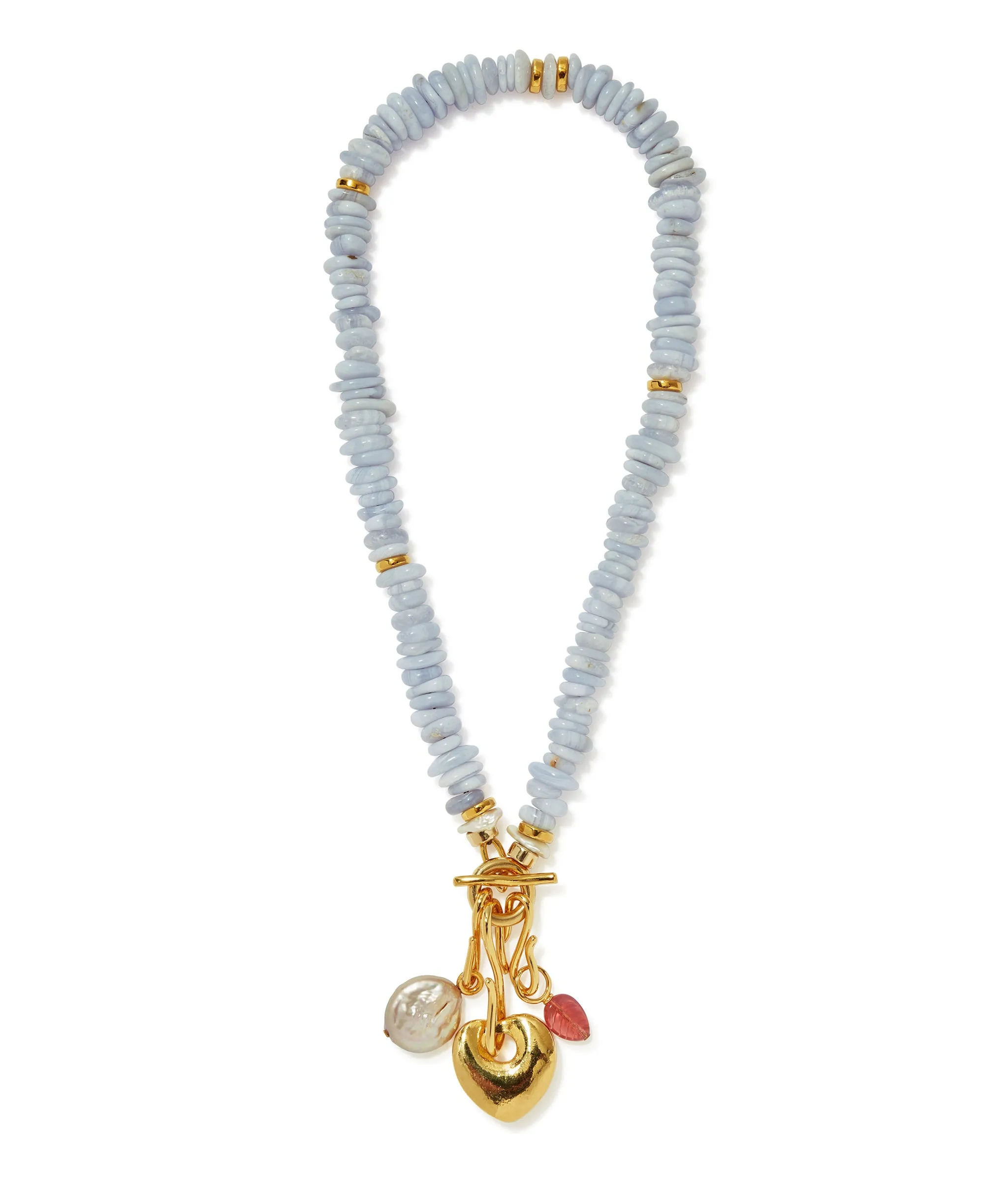 Mood Necklace in Blue Lace Agate sold by Lizzie Fortunato product image thumbnail 4