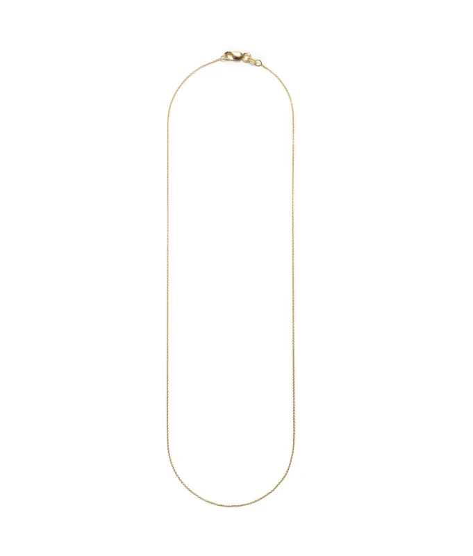 14k Gold Super Fine Chain Necklace sold by Lizzie Fortunato