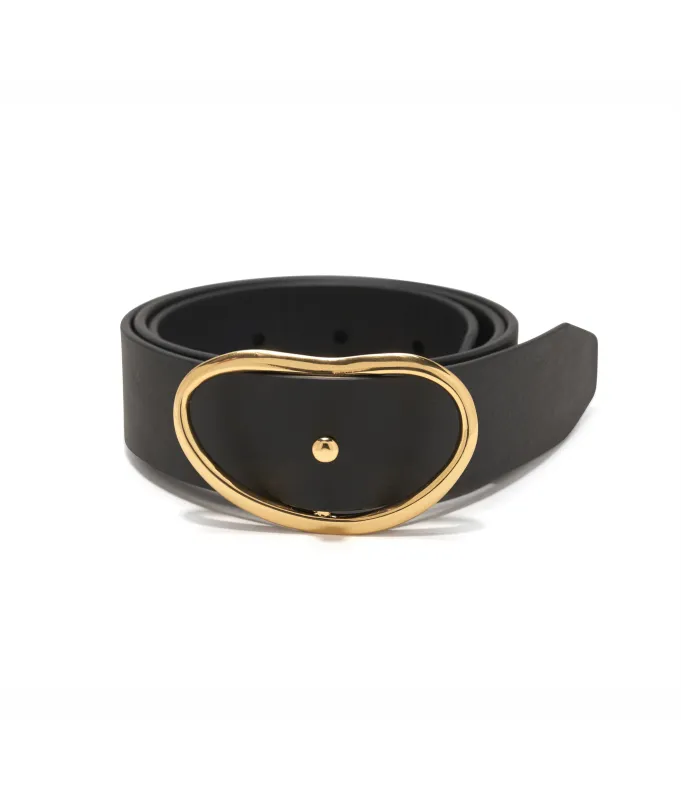 Wide Georgia Belt in Black made by Lizzie Fortunato